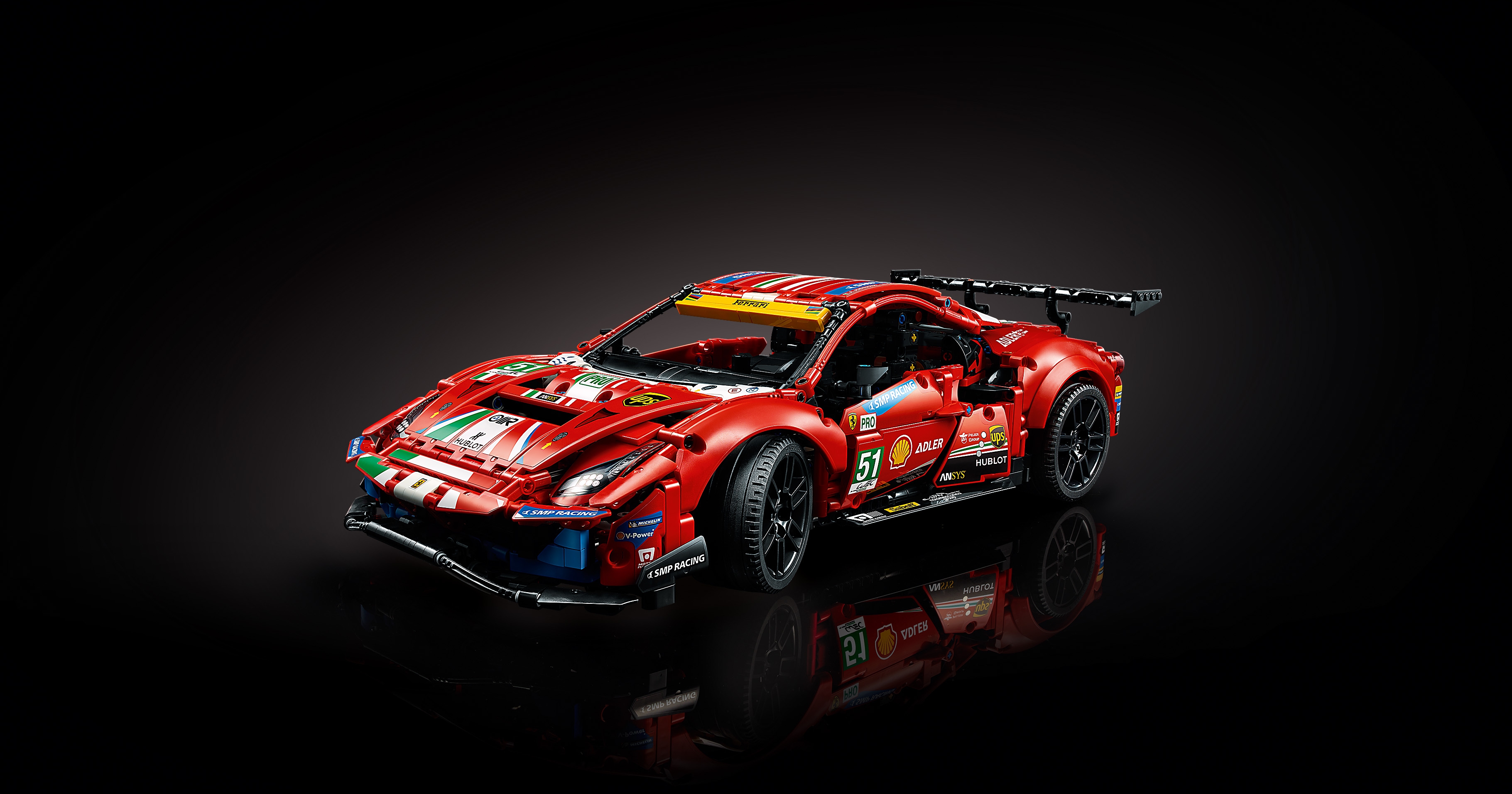 LEGO Technic Ferrari 488 GTE Becomes The First LEGO Model To Lap A