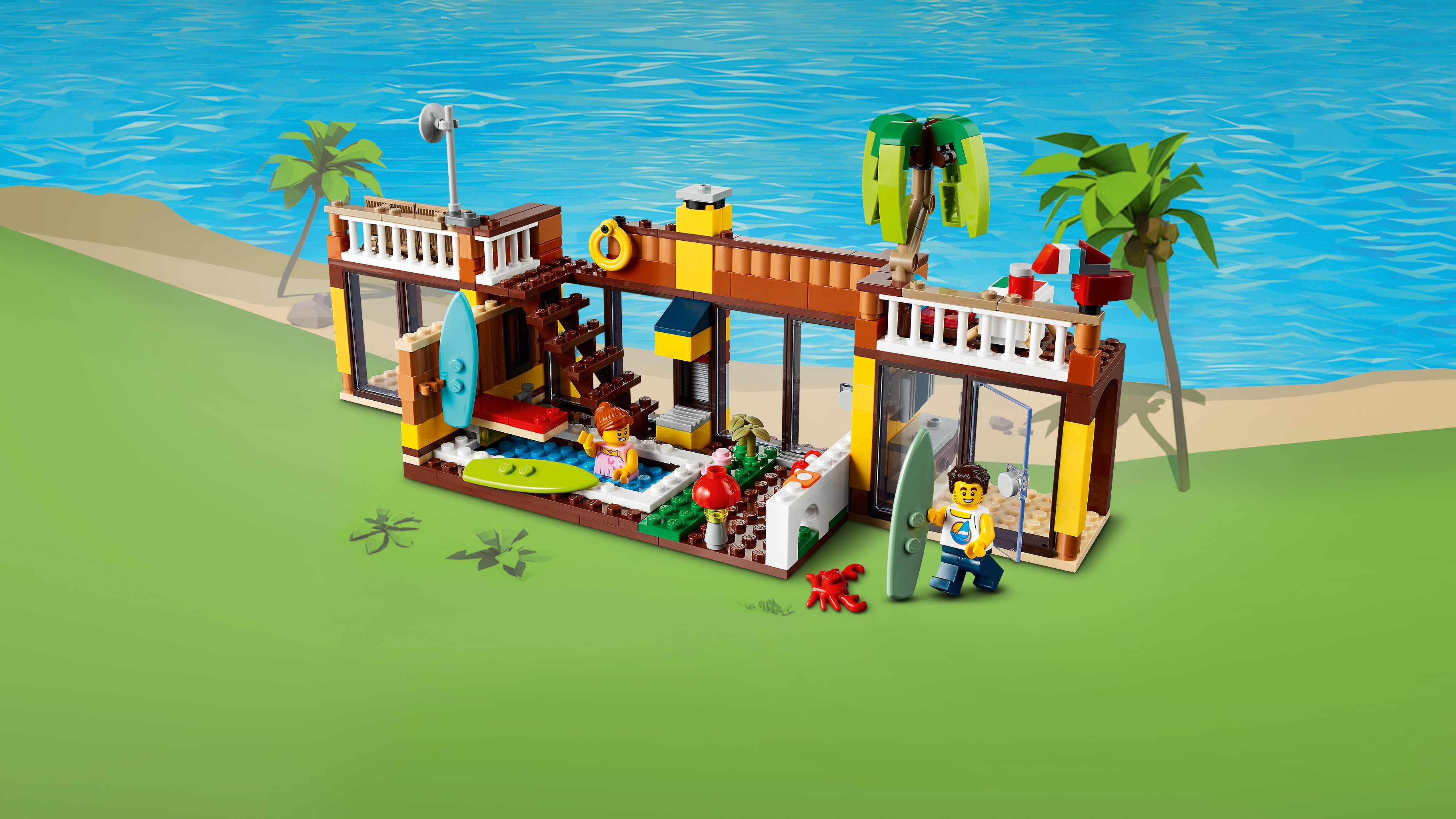 サーフビーチハウス 31118 - レゴ®クリエイターセット - LEGO.comキッズ
