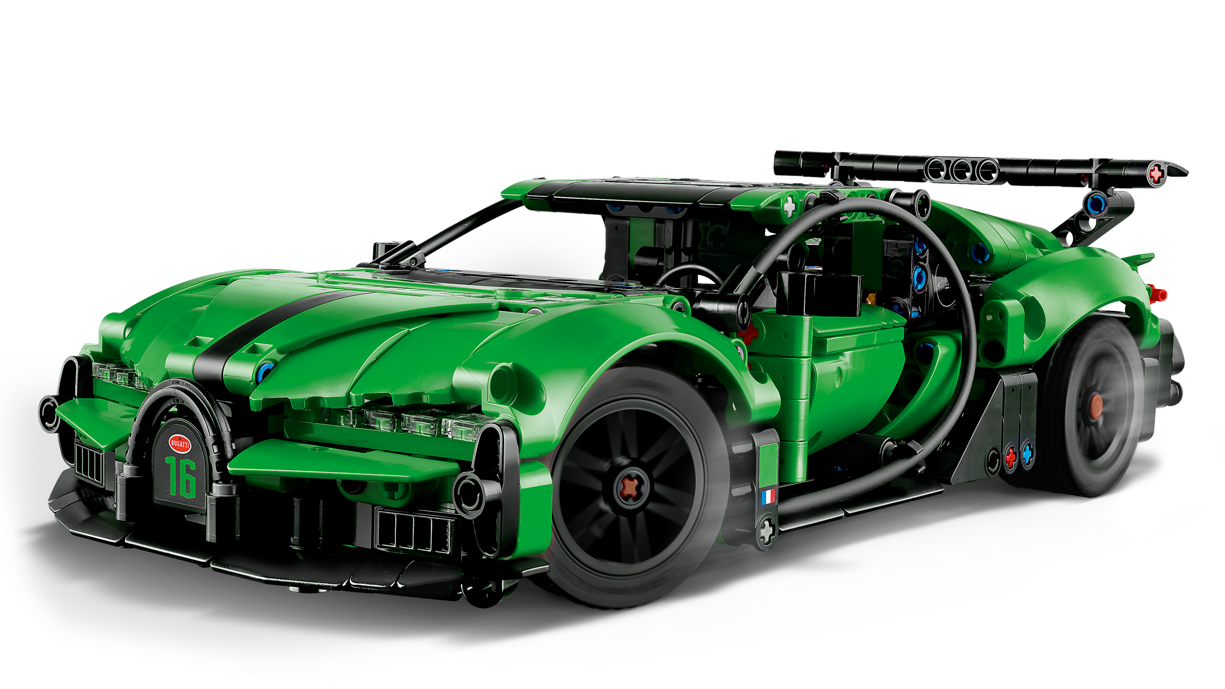 LEGO Hypercar Bugatti Chiron Pur Sport verte 42241, vue officielle du set