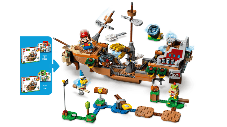 bowsers air ship lego