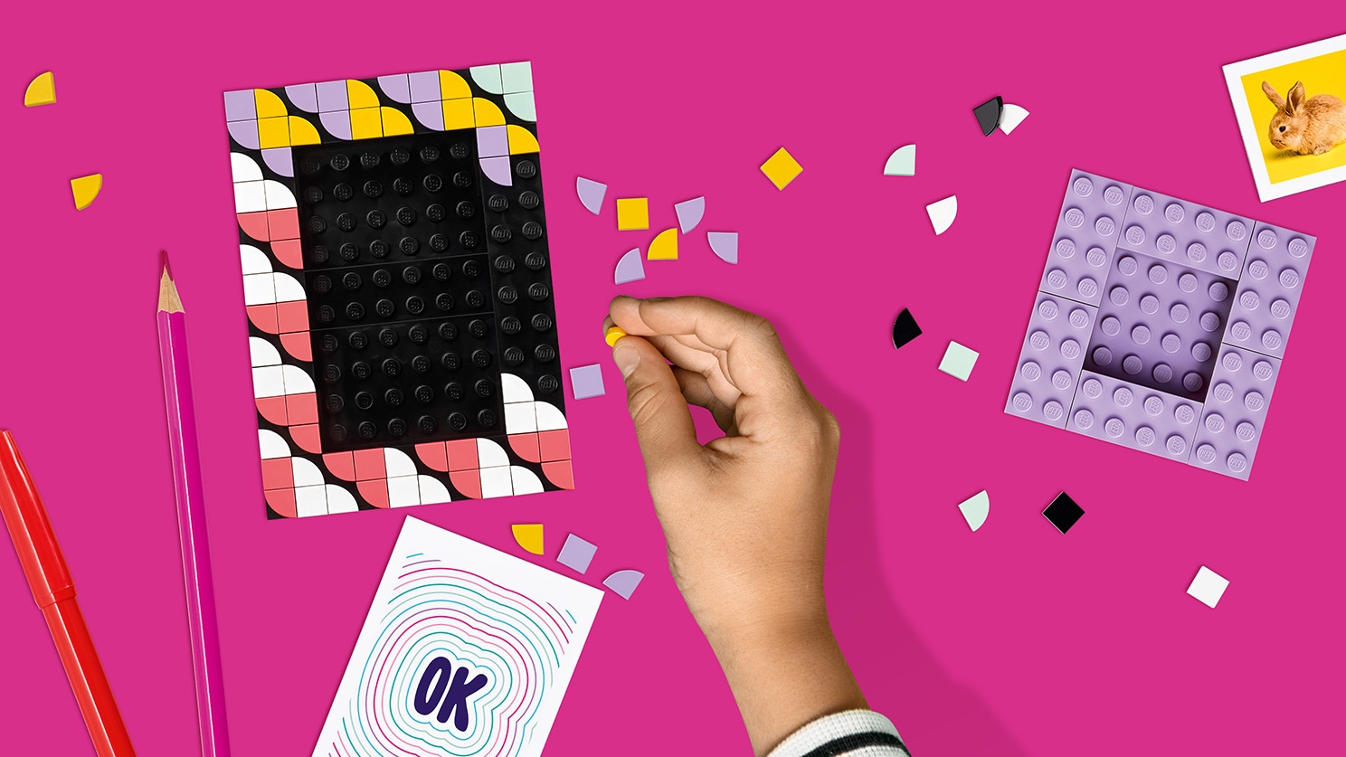 lego dots creative picture frames