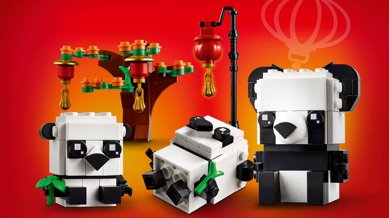 Les pandas du Nouvel an chinois 40466 - Sets LEGO® BrickHeadz™ -   pour les enfants