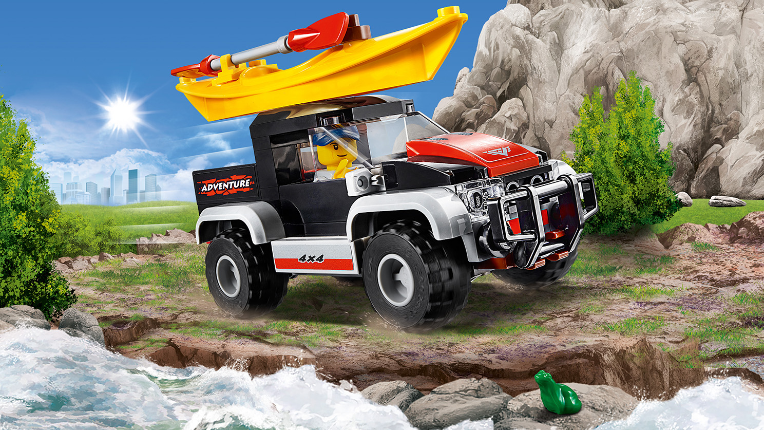 lego city great vehicles kayak adventure 60240