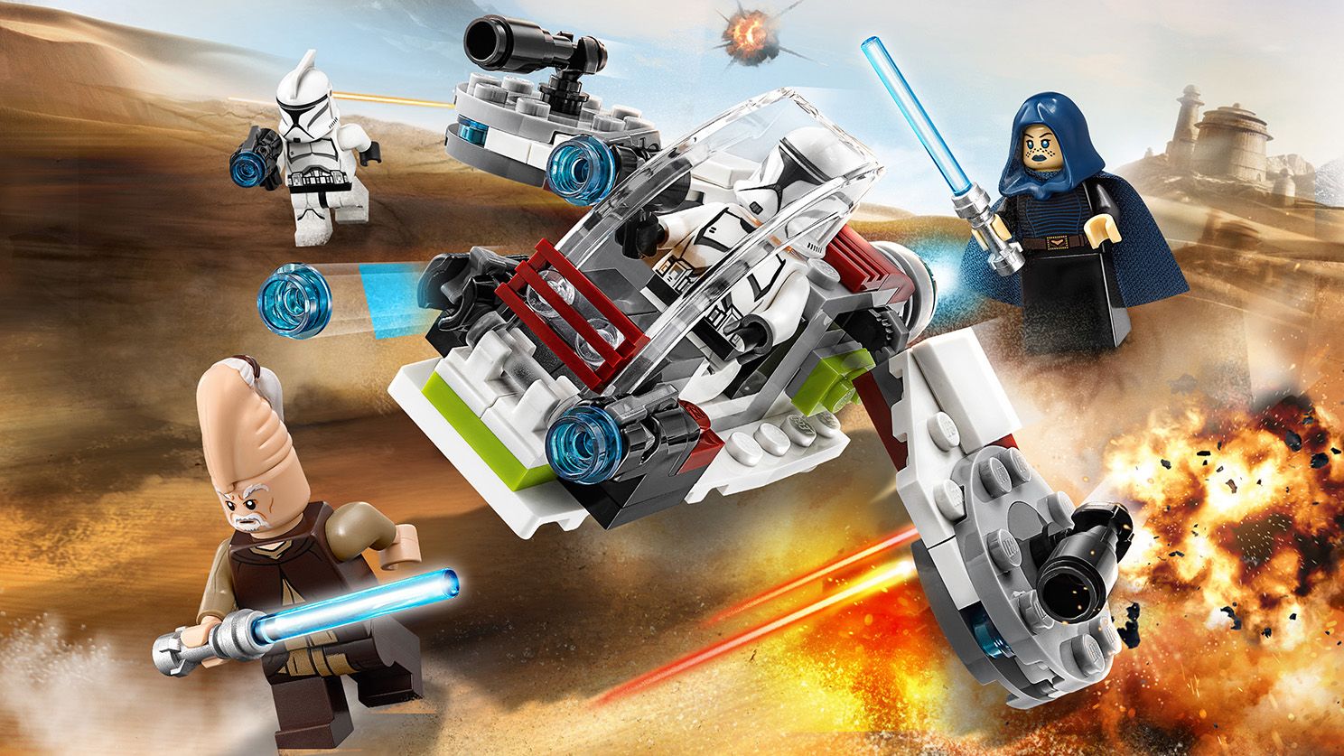 Jedi™ and Clone Troopers™ Battle Pack - Videos - LEGO.com for kids
