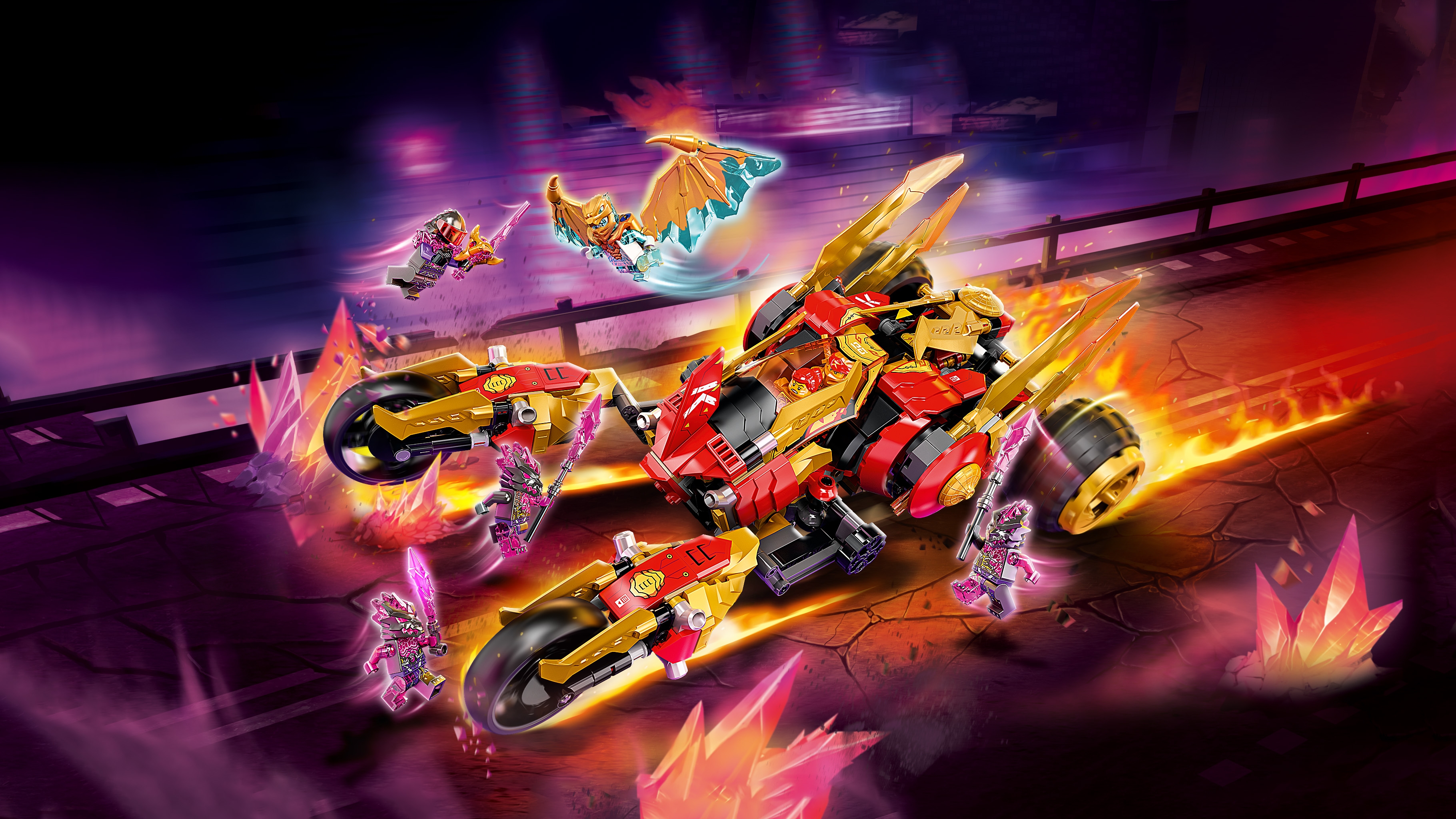 LEGO Ninjago Explorador del Dragón Dorado de Kai 71773