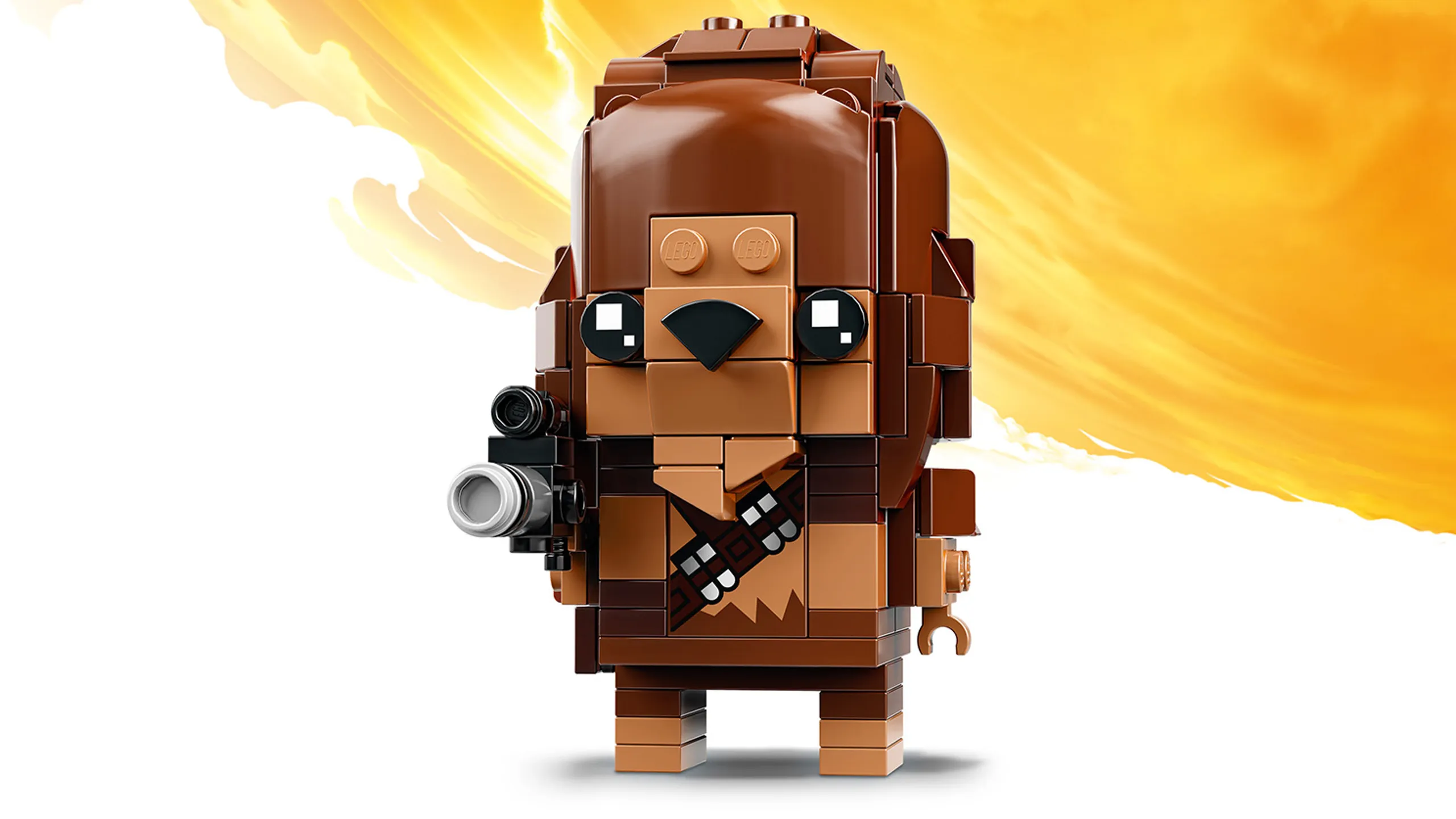 LEGO Brickheadz - 41609 Chewbacca - Build a LEGO Brickheadz figure of Chewbacca from the Star Wars saga. Check out his iconic matted fur, ammunition belt and blaster.
