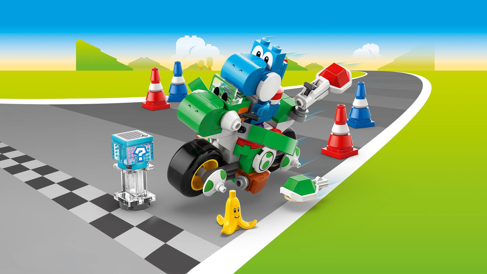 Mario Kart™ – Yoshi Bike - Videos - LEGO.com for kids