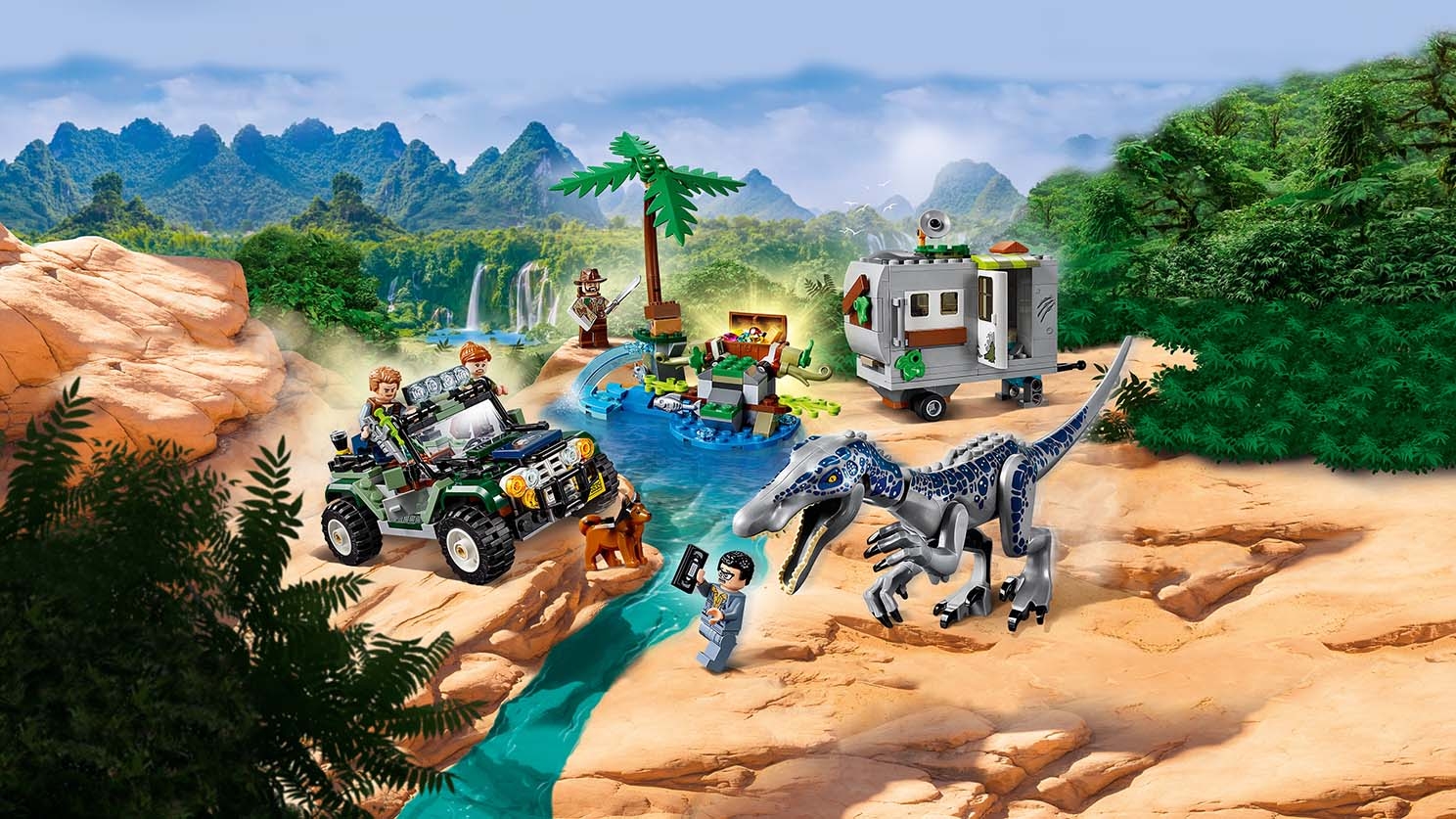 The Treasure Hunt 759 Lego Jurassic World Baryonyx Face Off 