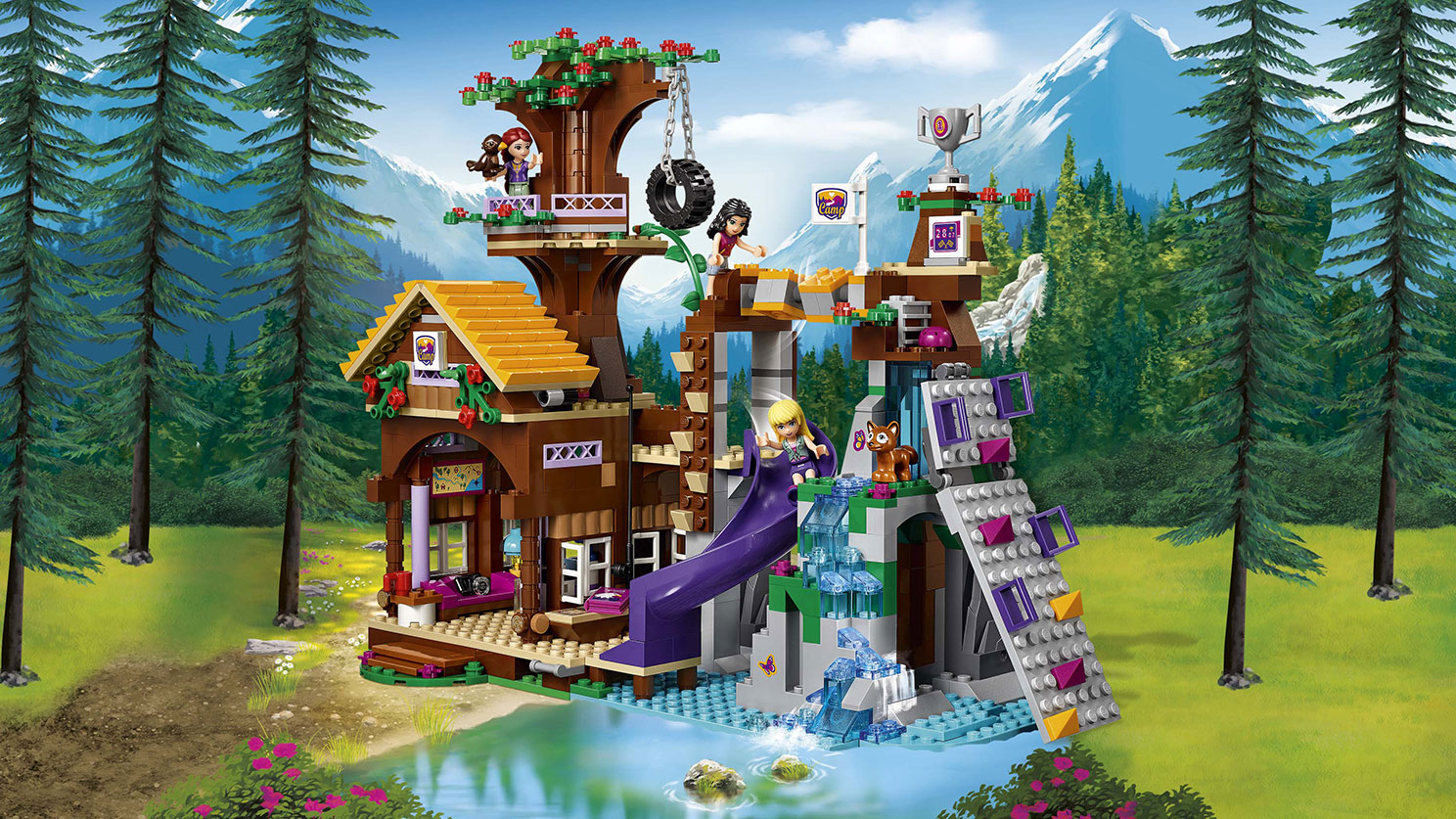 2020 Compatible Friends 41122  Adventure Camp Tree House Toy Children 