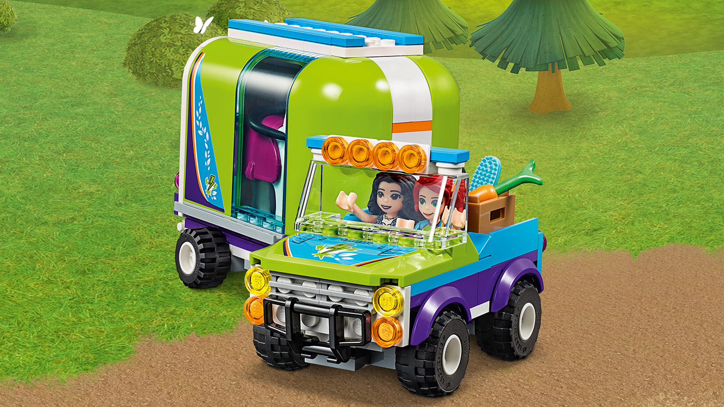 lego friends mia horse trailer