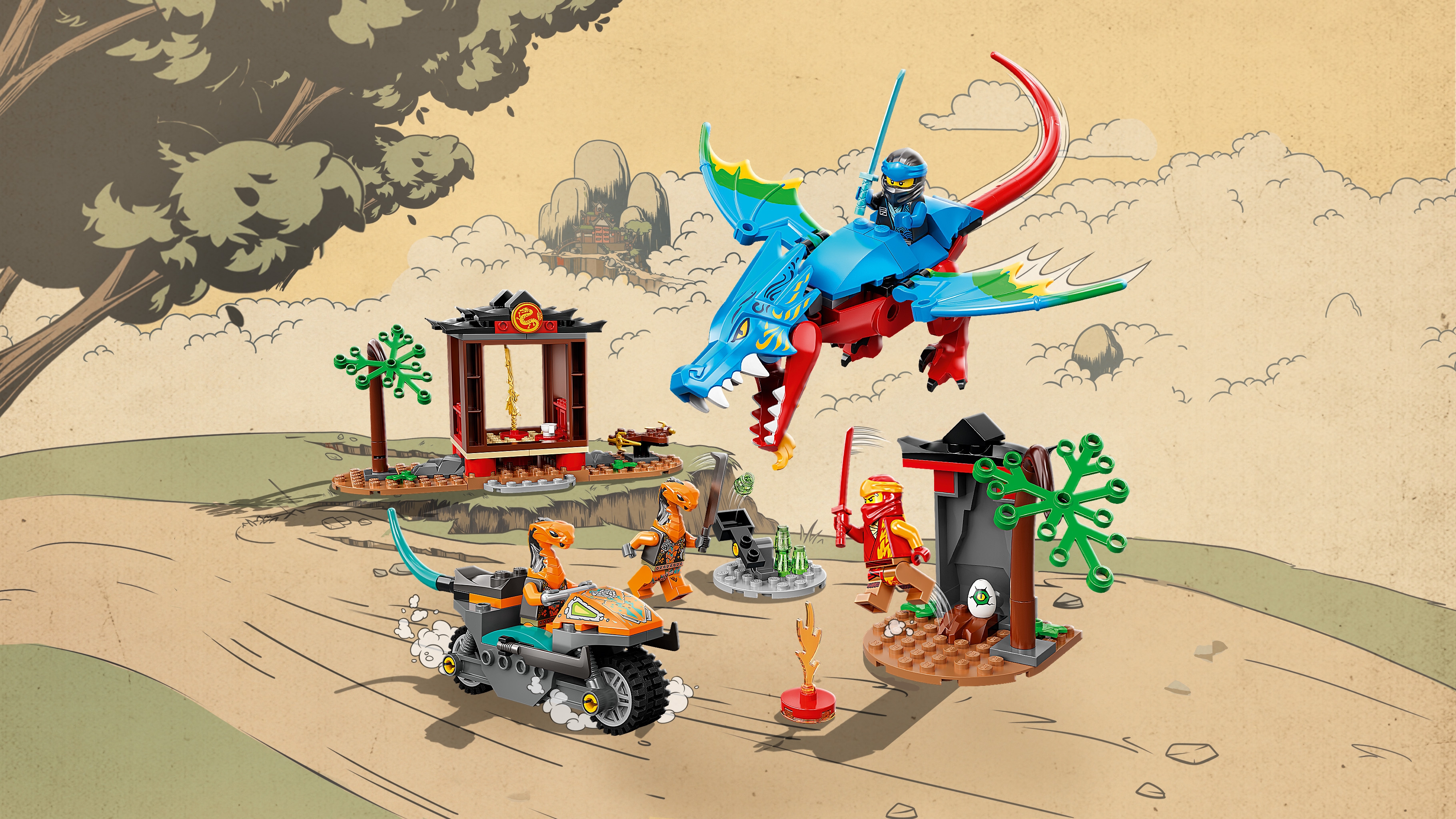 Ninja Dragon Temple 71759 - LEGO® NINJAGO® Sets  for kids