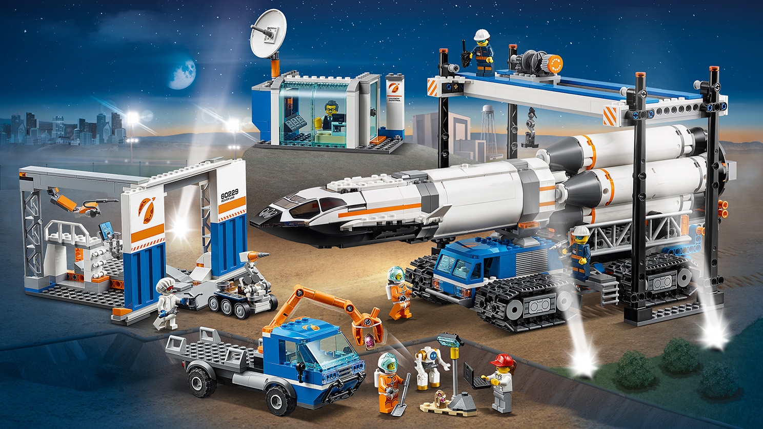 売上安い レゴ LEGO シティ 60229 巨大ロケットの組み立て工場 - おもちゃ