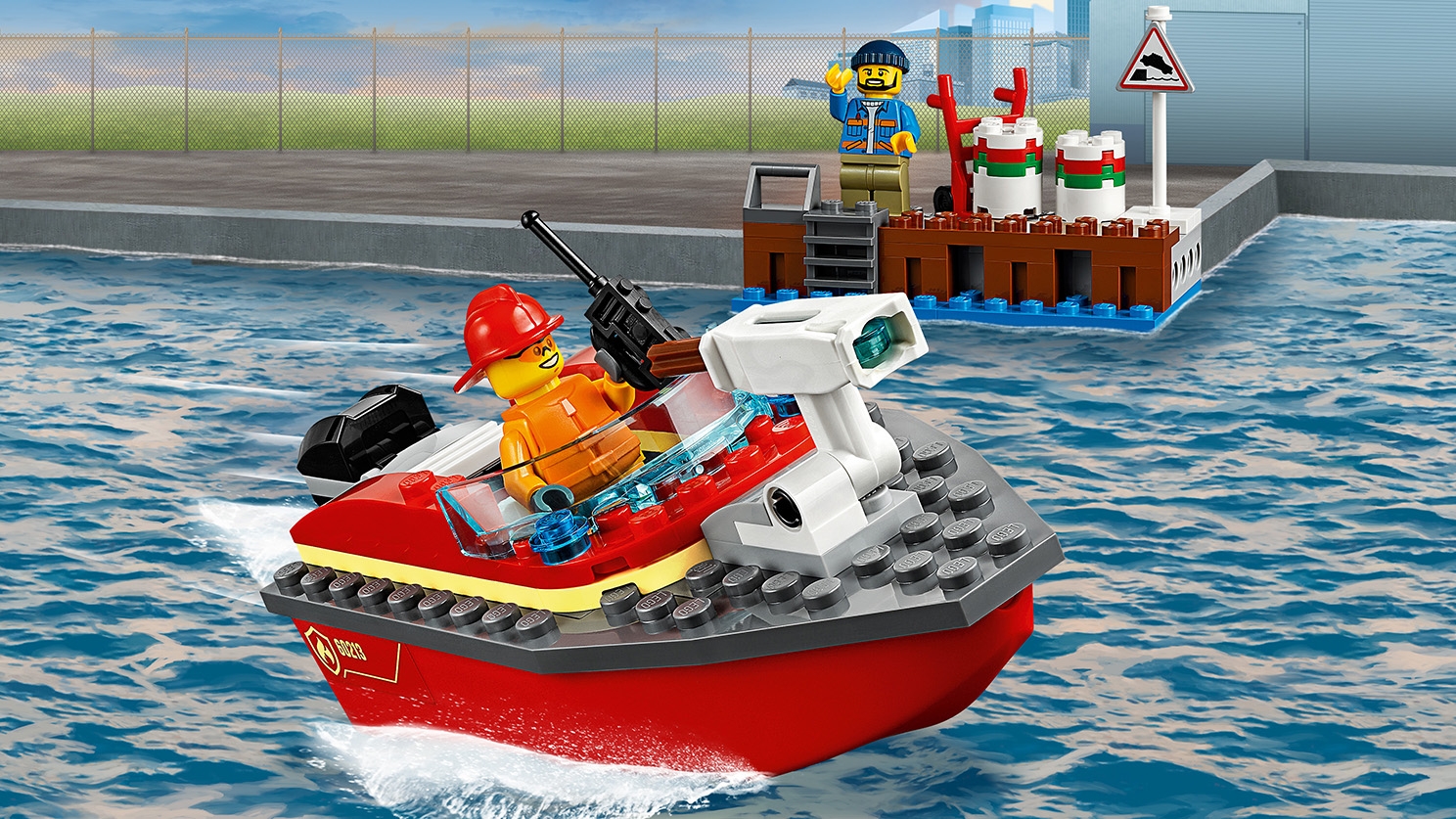 碼頭救火任務 Lego City 套裝 為小朋友而設的lego Com