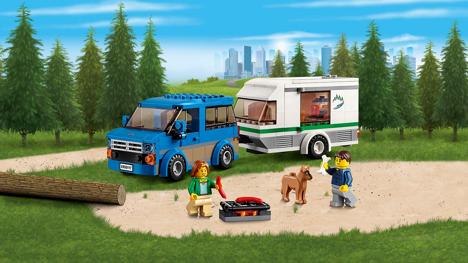 lego city van and caravan 60117