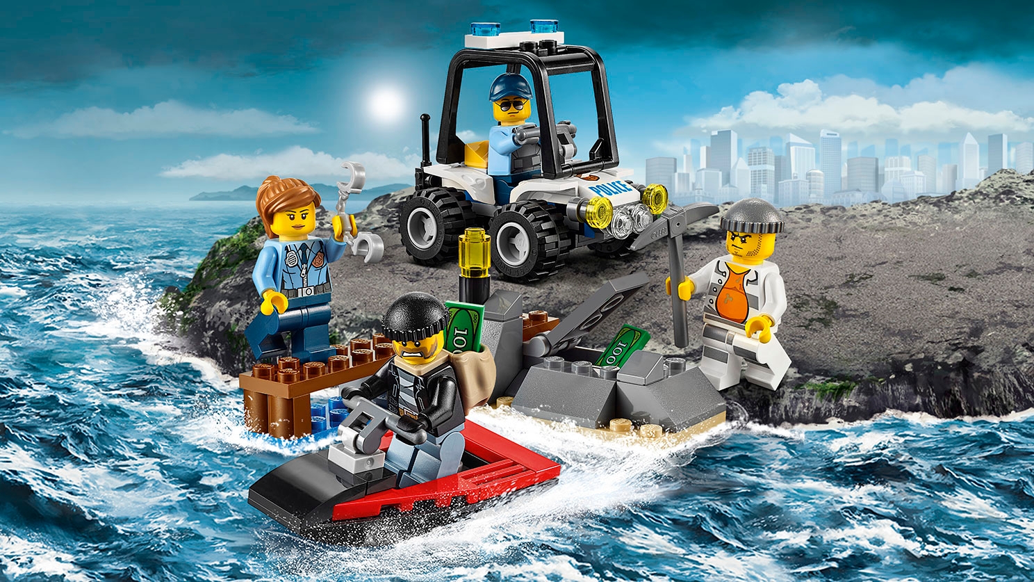 Операция на острове-тюрьме LEGO City — набор для начинающих «Остров-тюрьма» (60127)