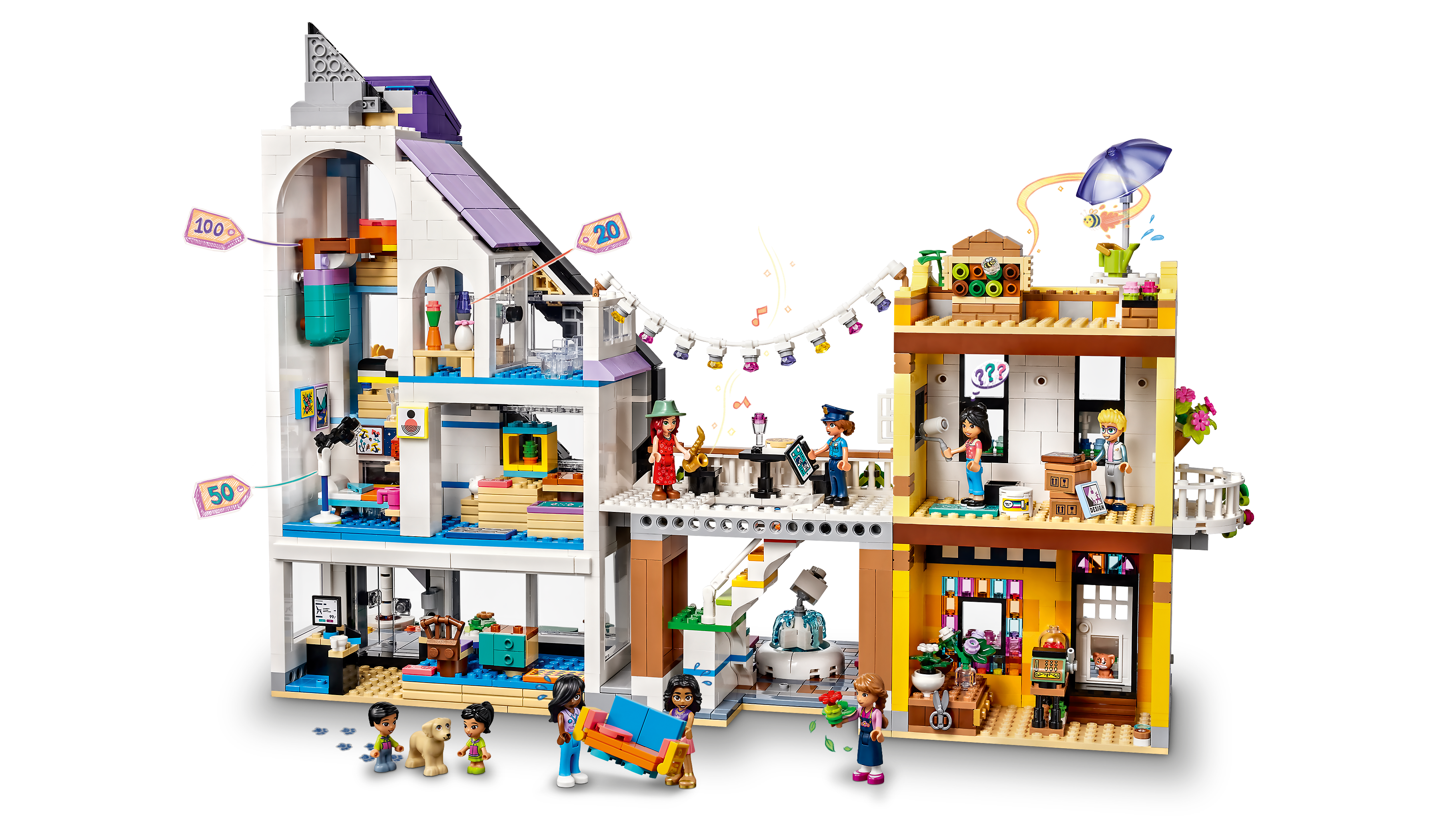 ハートレイクシティのお花屋さんとデザインスタジオ - ビデオ - LEGO 