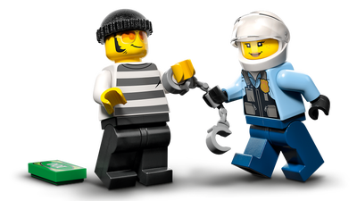 LEGO City La Course-poursuite de la Moto de Police 60392 LEGO : la