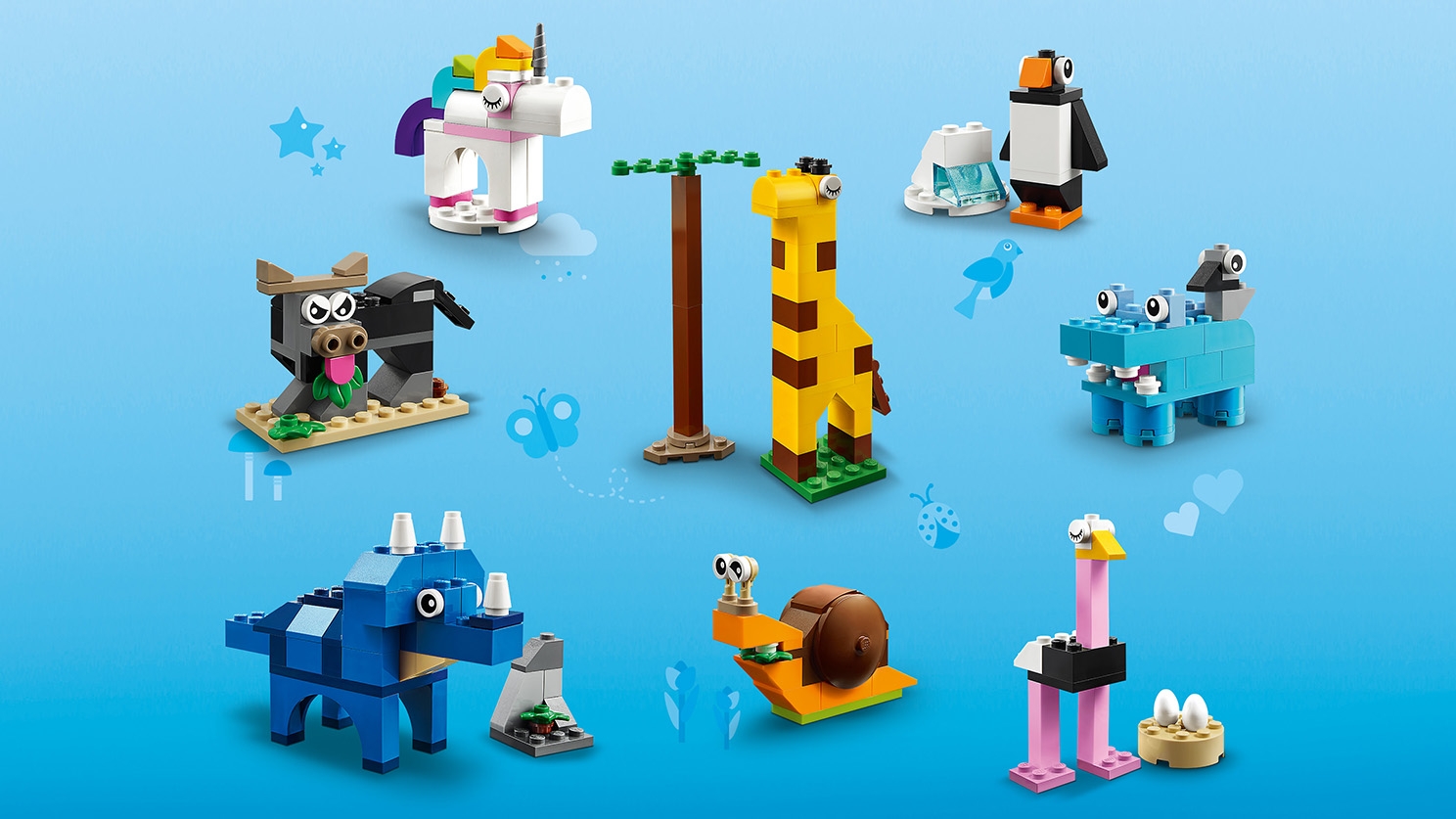 Bricks and Animals 11011 - LEGO® Classic Sets  for kids