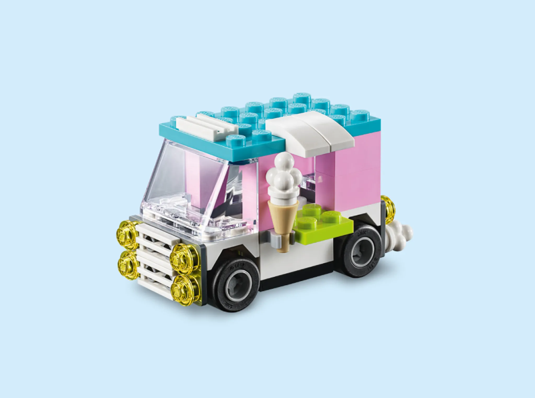 Build a cool LEGO® ice cream truck for families