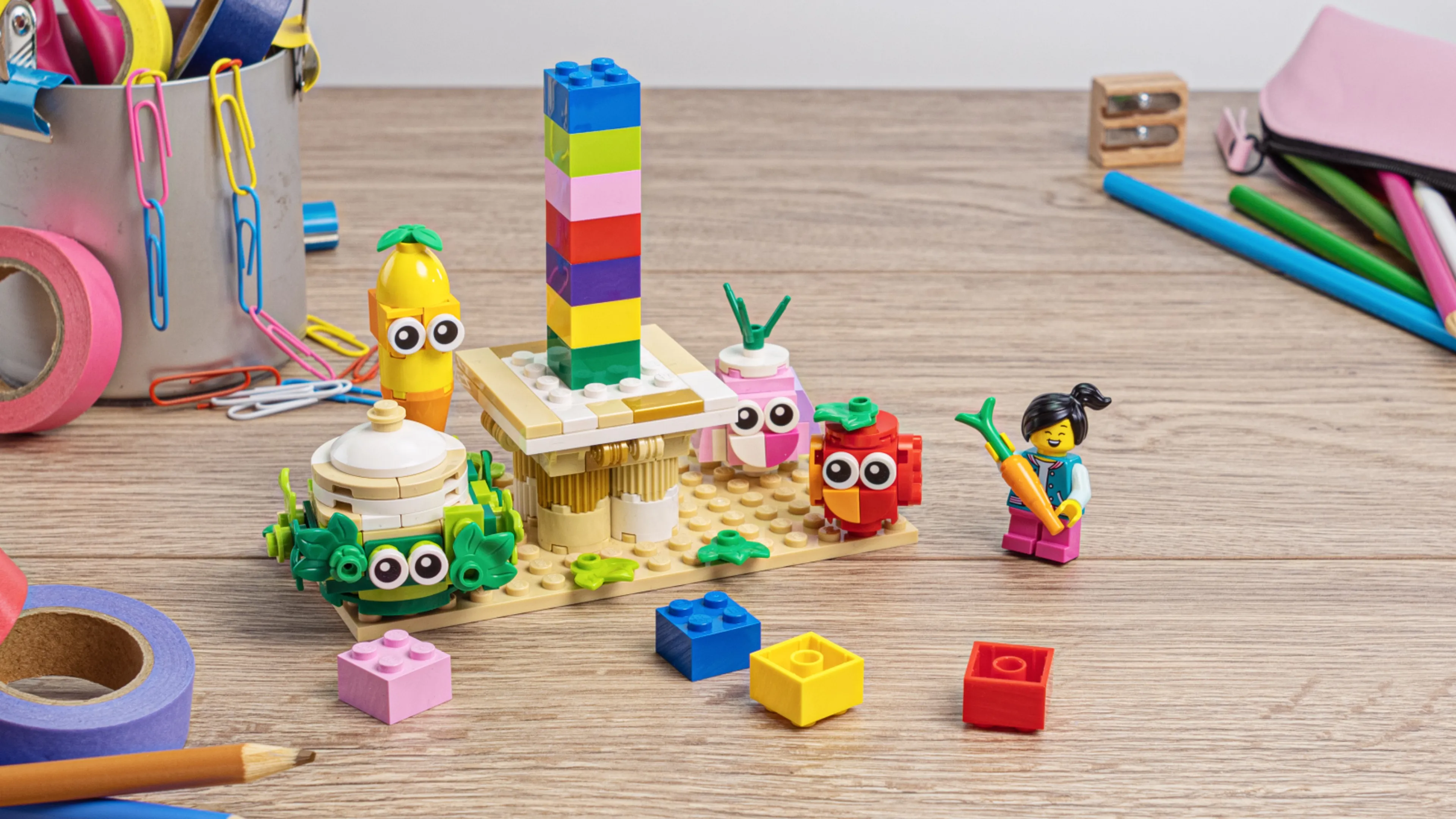 Build a trysomethingnew tower for families