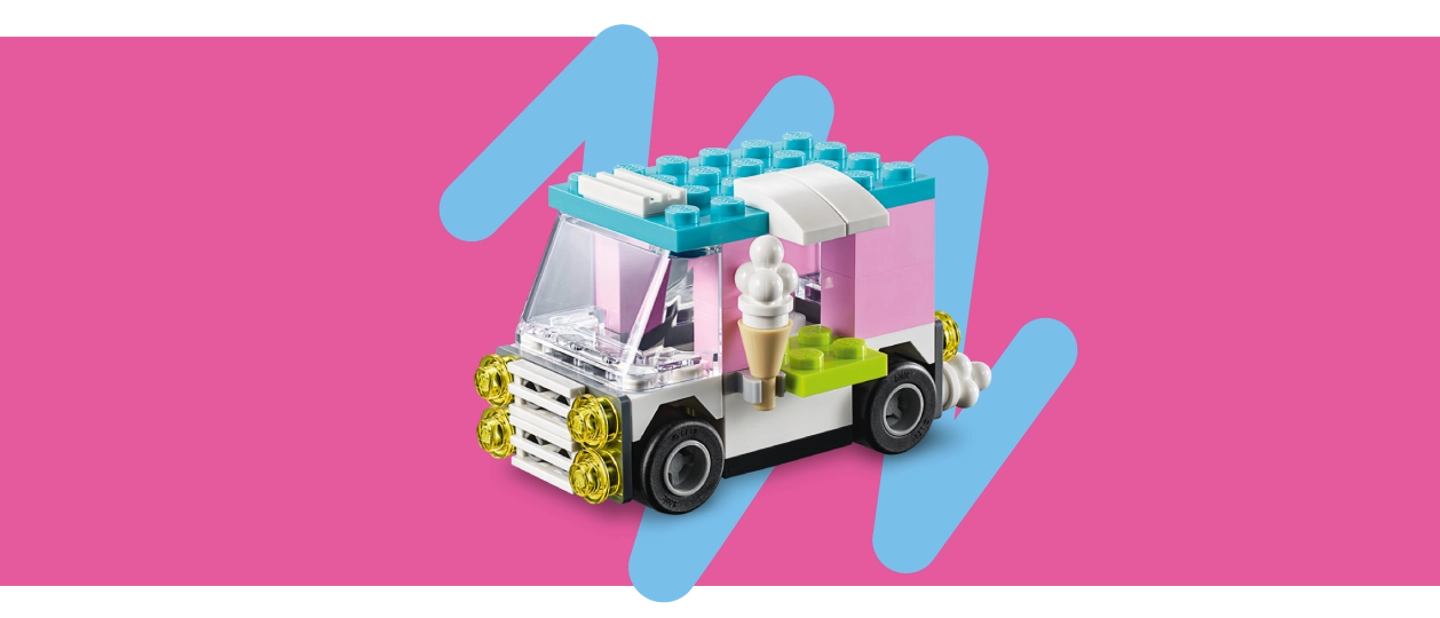 Build a cool LEGO® ice cream truck for families