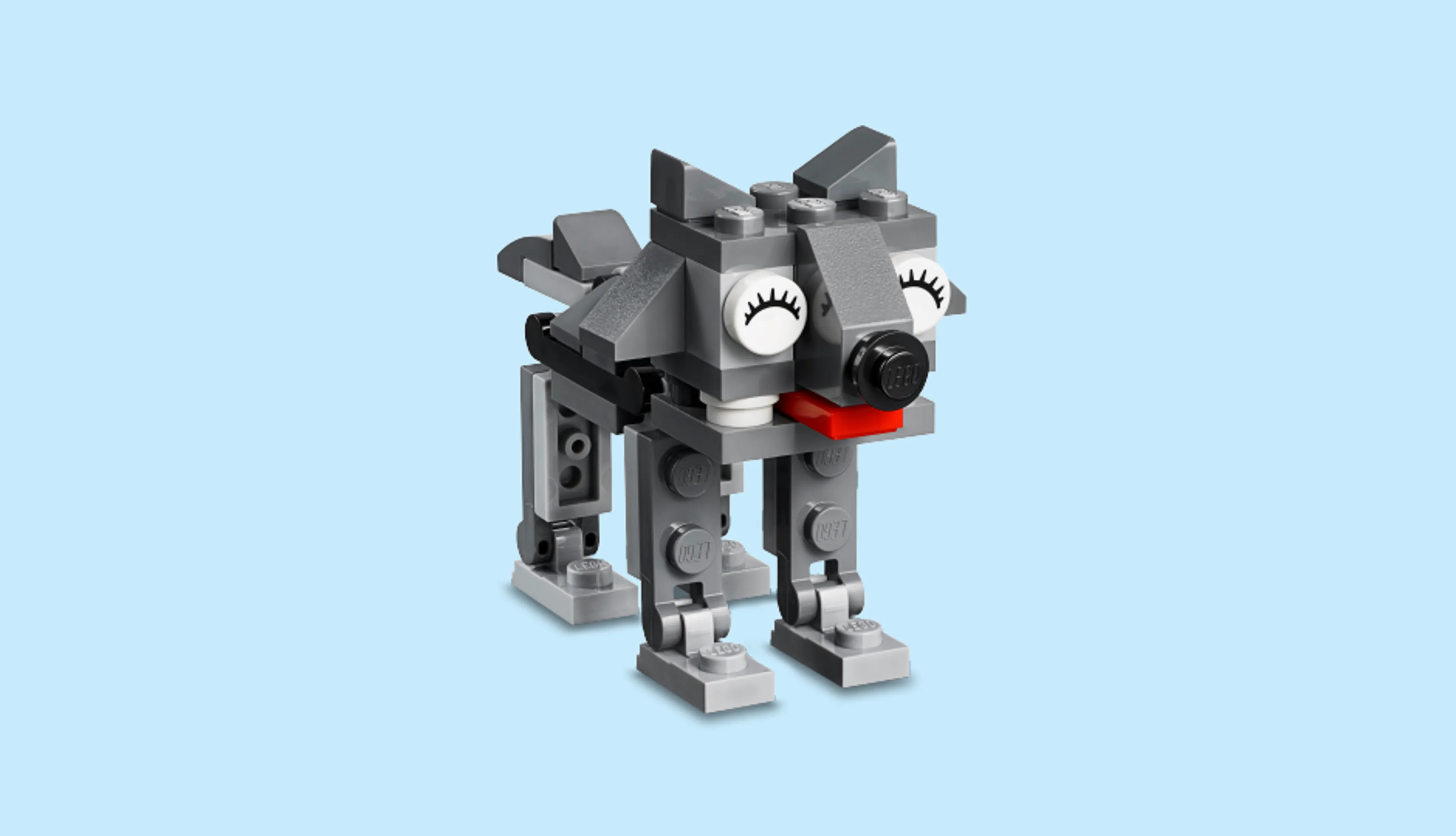 A LEGO wolf