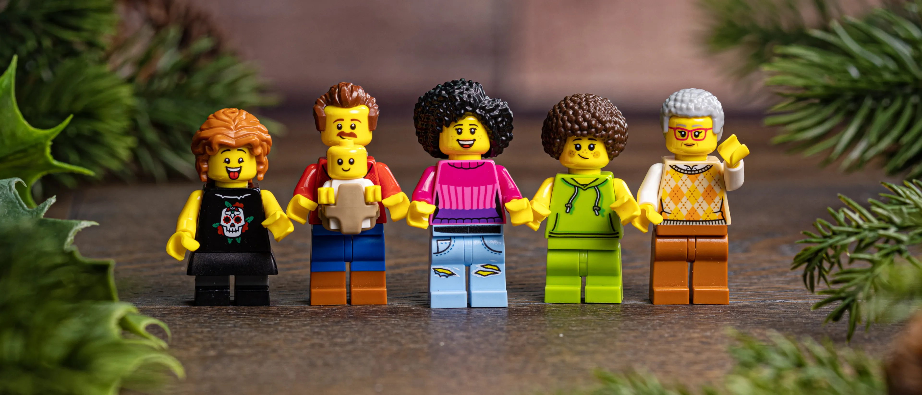 A LEGO minifigure family