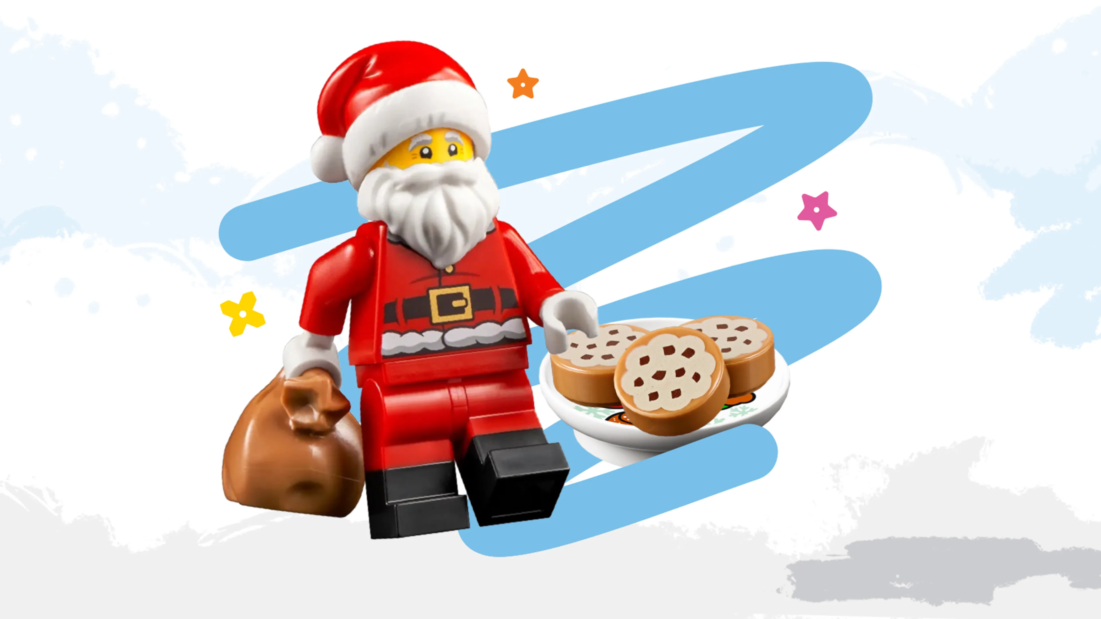 A LEGO Santa minifigure