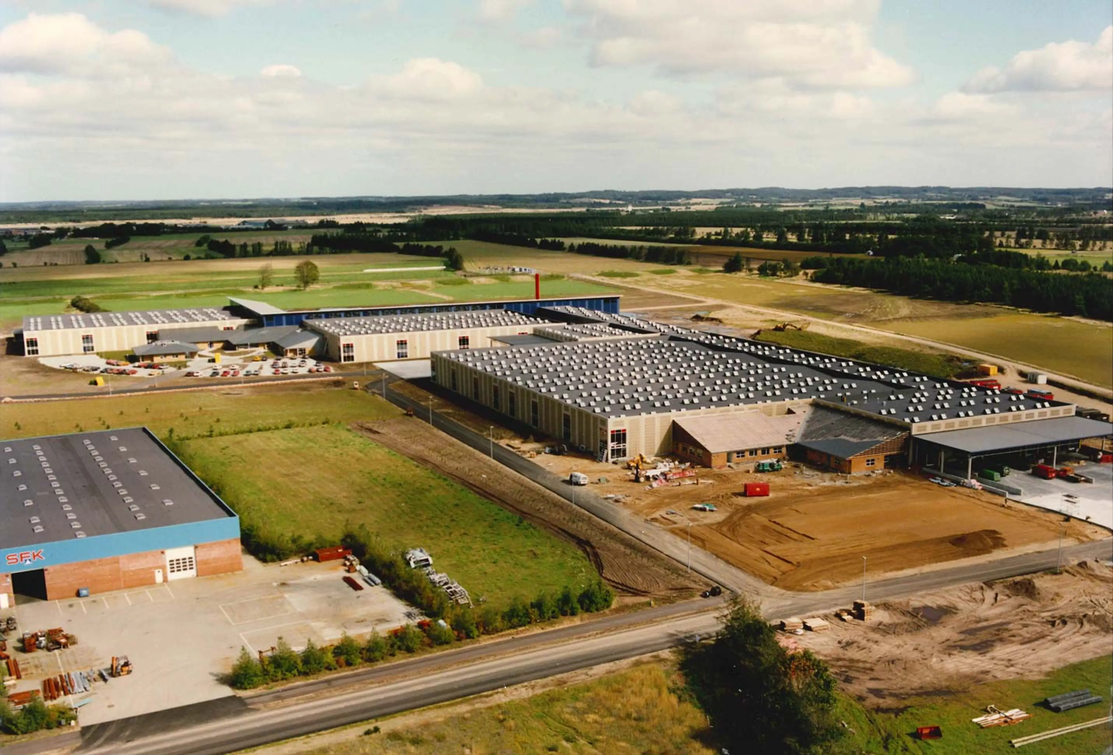 Aerial view of the Rugmarken factory