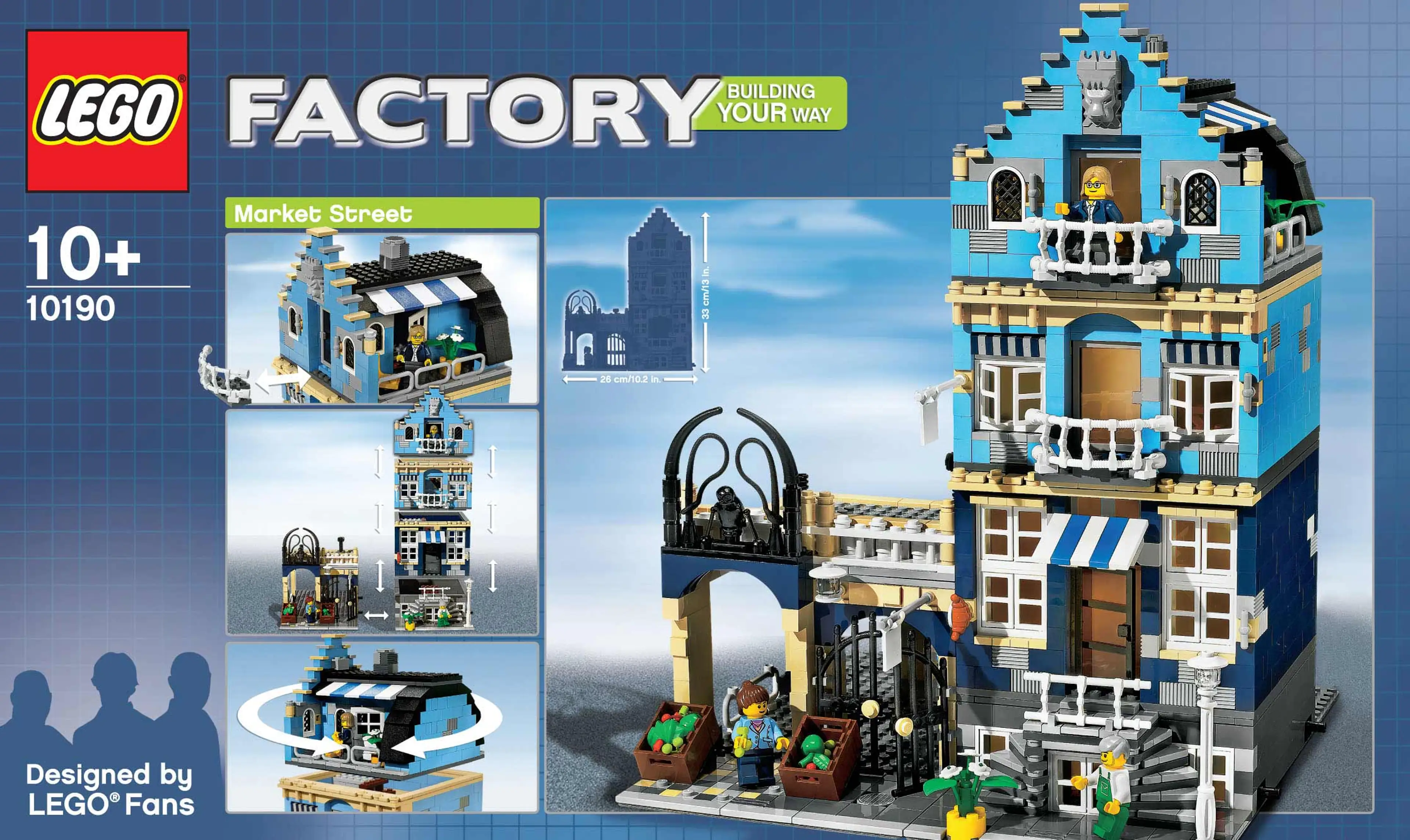 Front of LEGO Factory set Market Street
