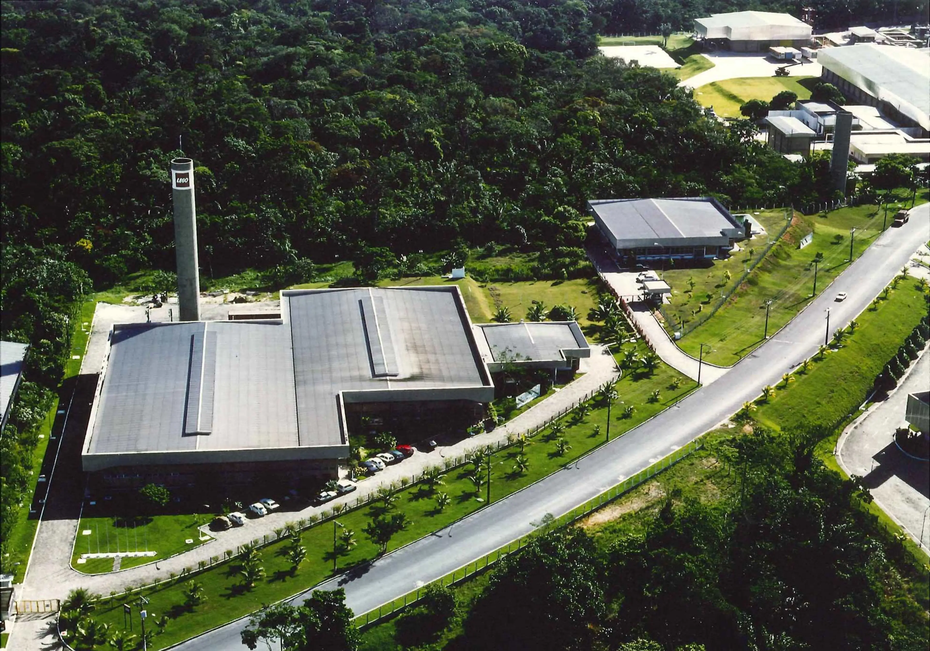 Aerial view of the factory in Manaus