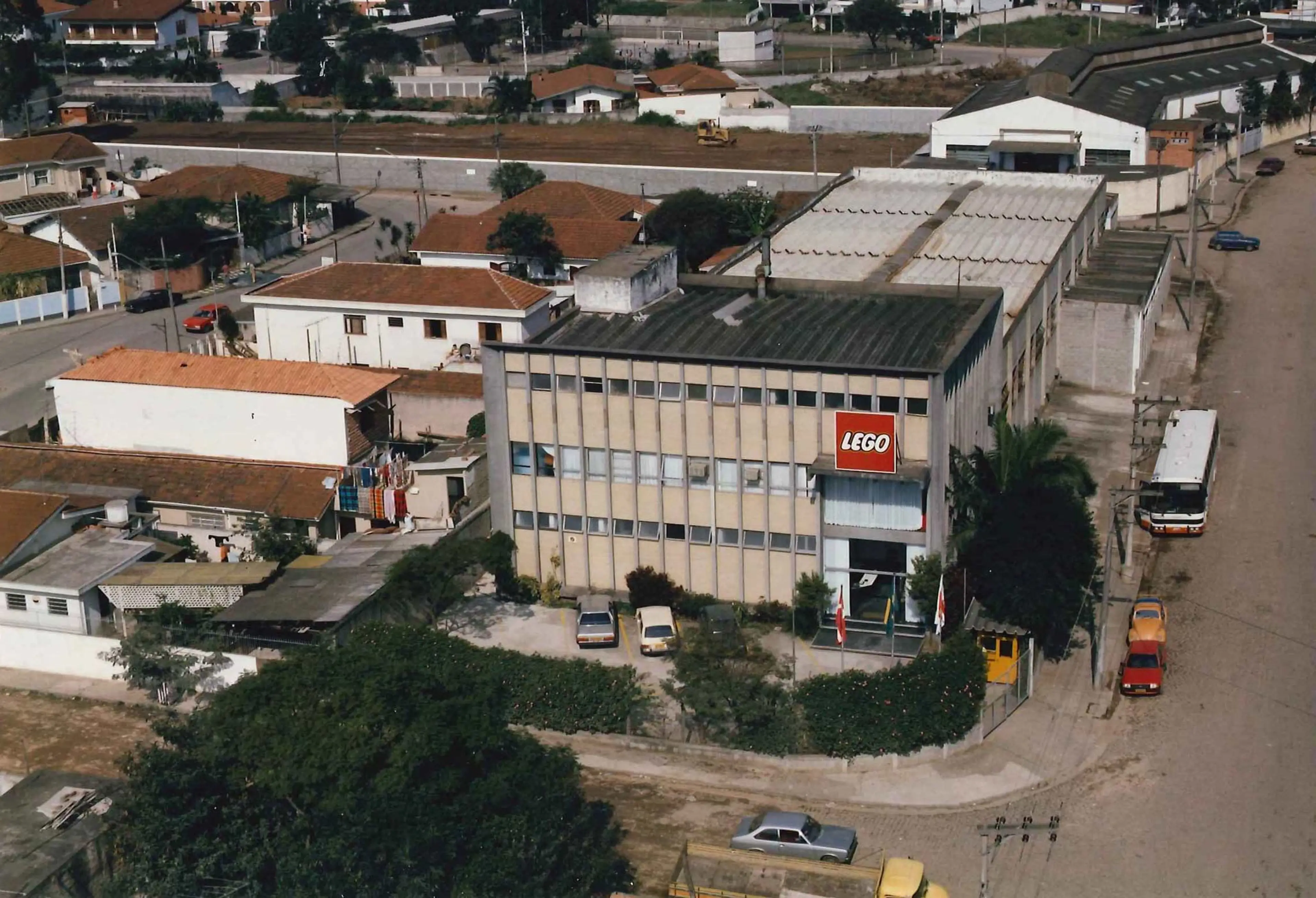 front of sales office in Sao Paolo