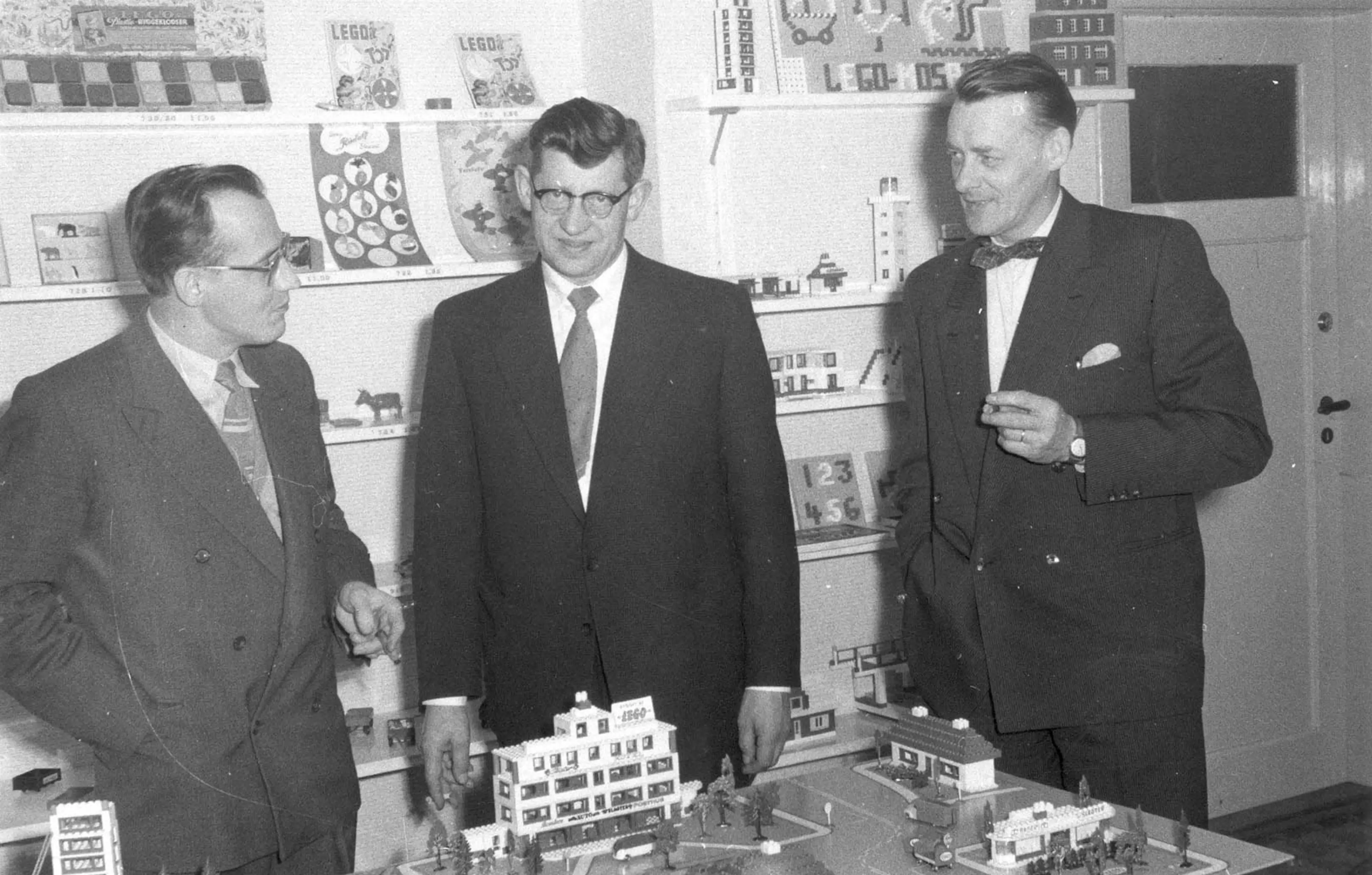 Reykjalundur representatives visiting Godtfred Kirk Christiansen in Billund