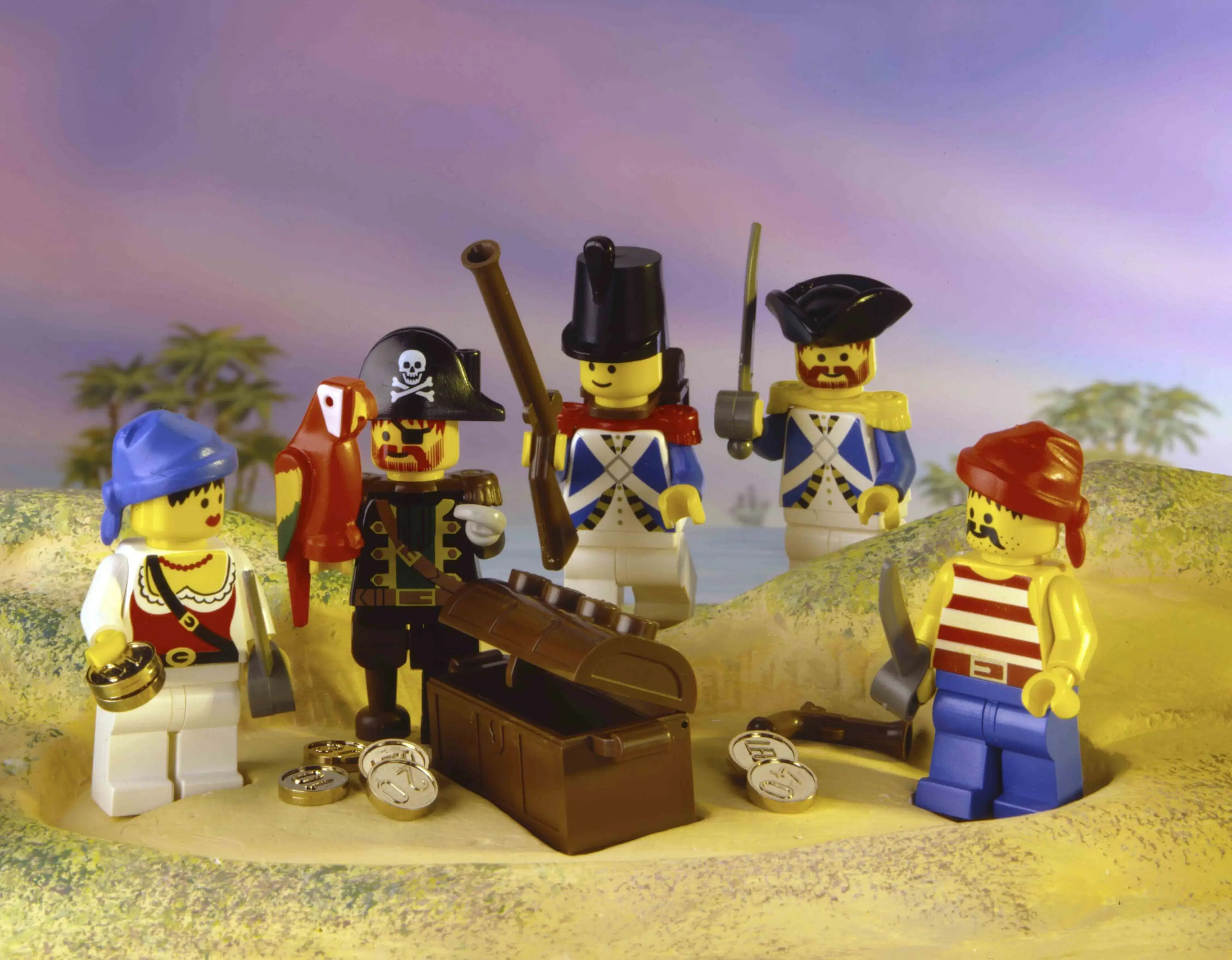 various LEGO Pirates minifigures