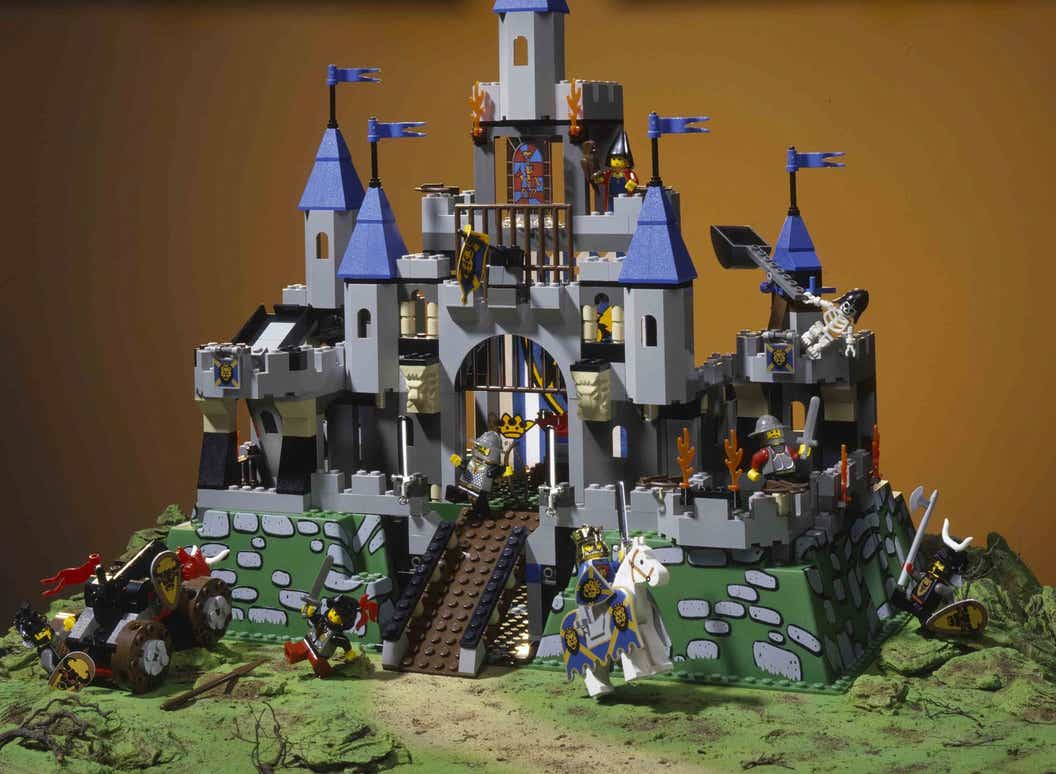 Lego Vintage 6016 Château Castle Charette et Chevalier du Moyen âge