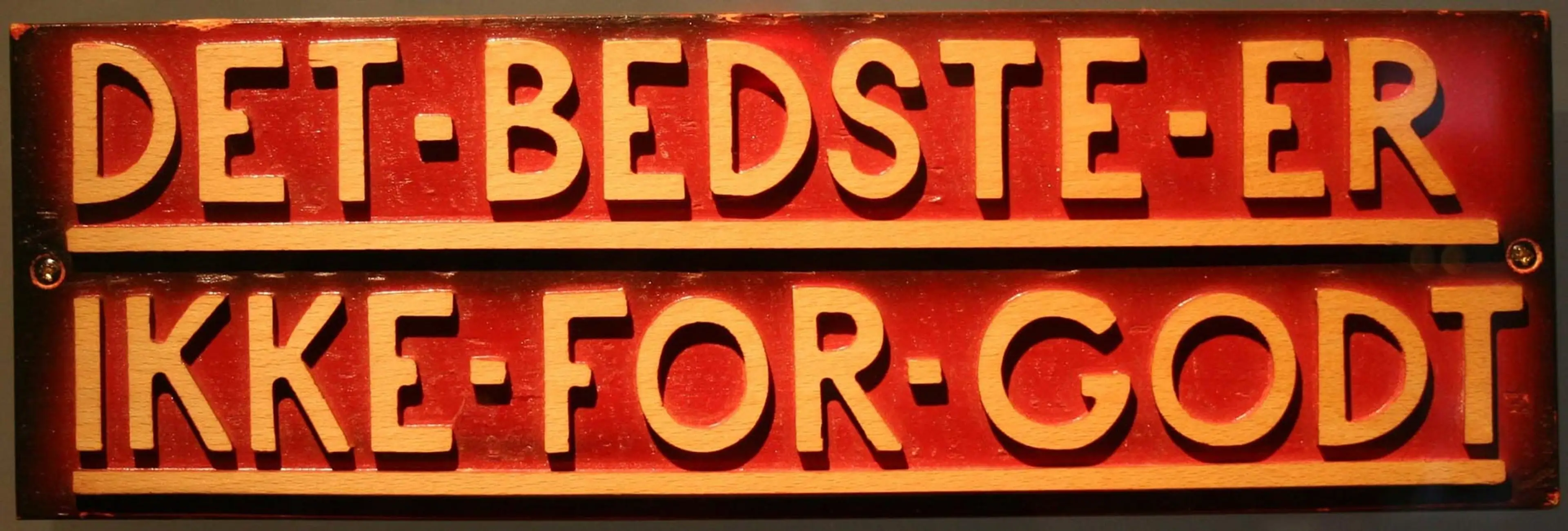 sign with company motto