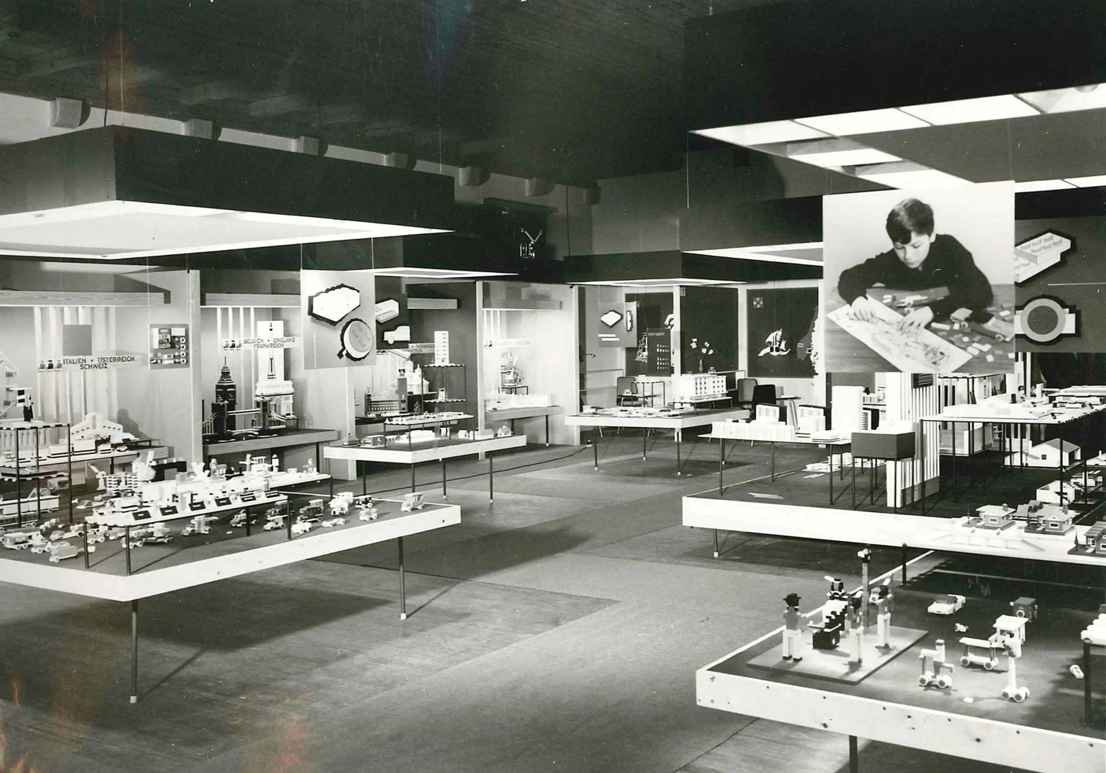 overview of the LEGO exhibition at the Nuremberg fair in 1962