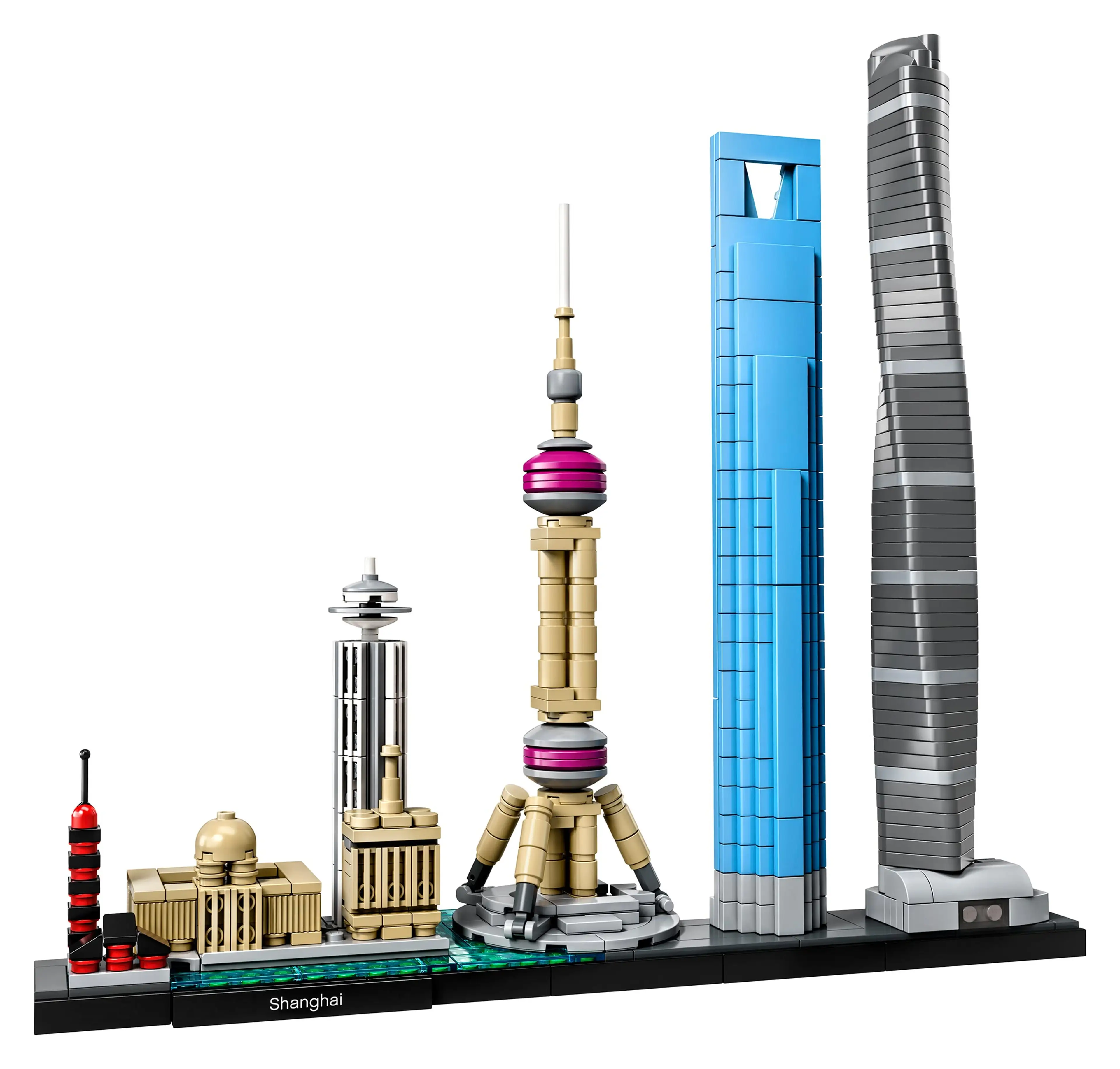 Small LEGO Architecture set of the Shanghai skyline