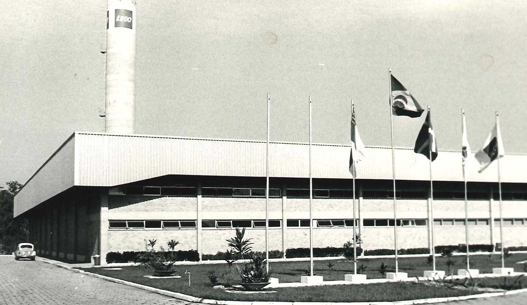 Front of the LEGO factory in Brazil