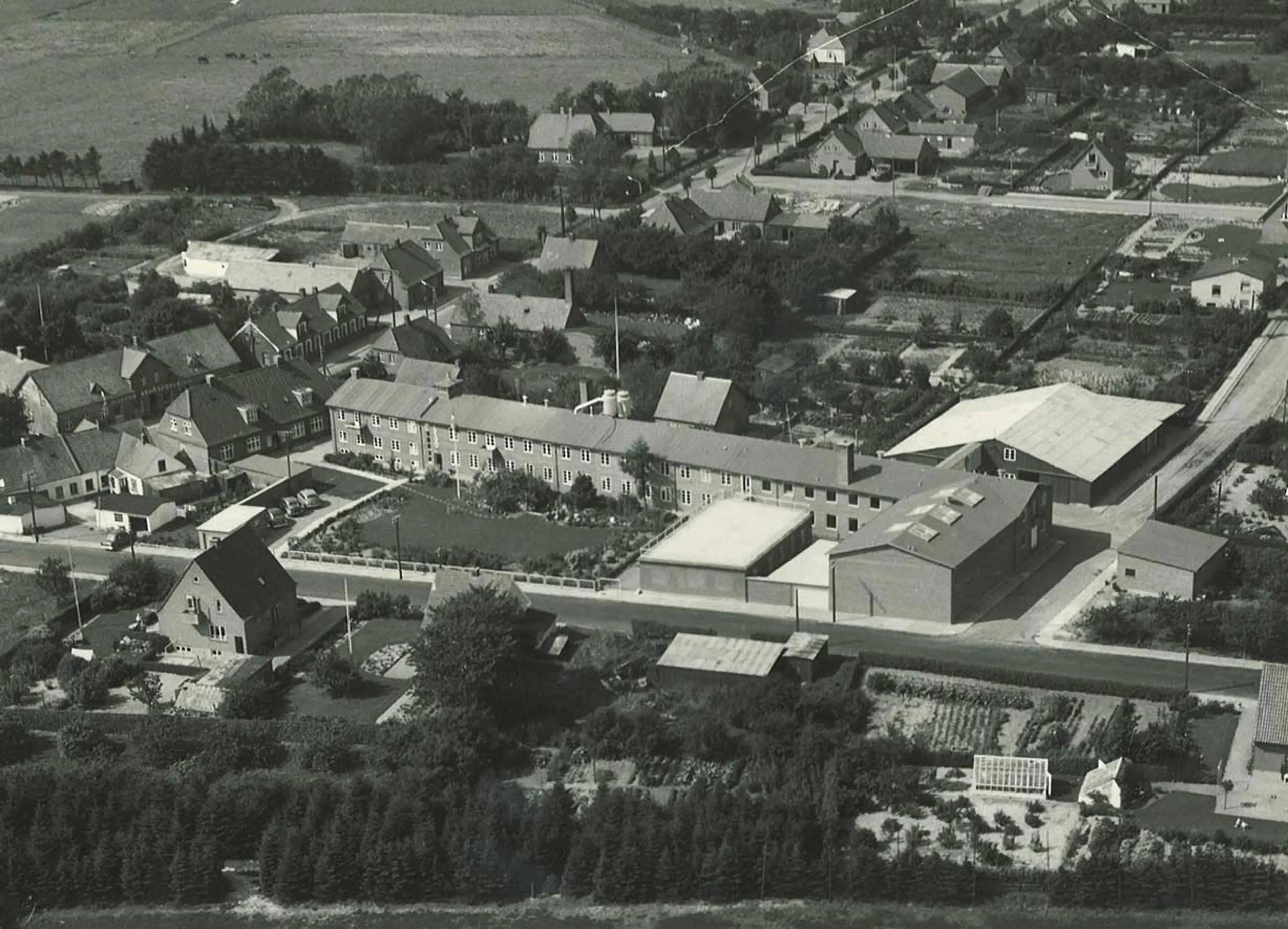 Aerial photo of the Systemvej factory