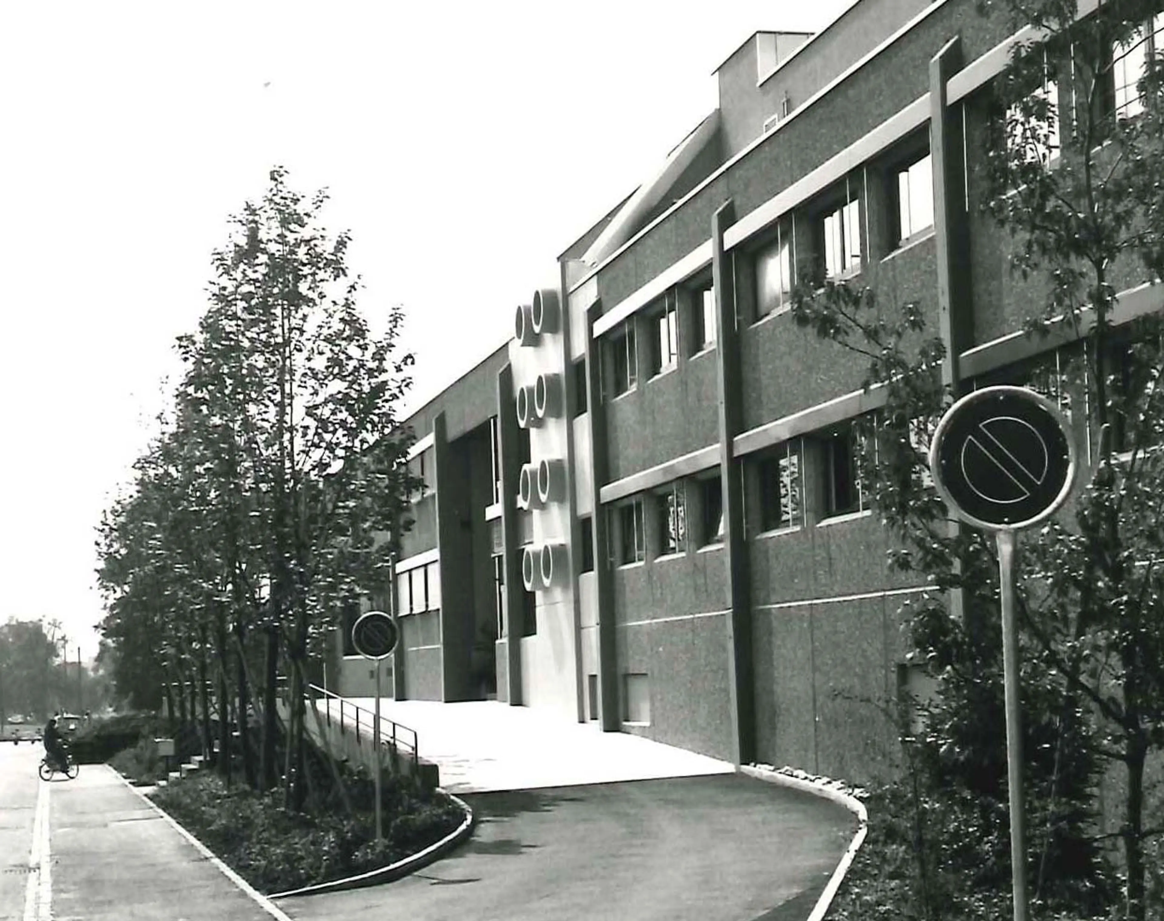 Entrance to a LEGO factory in Switzerland, 1981
