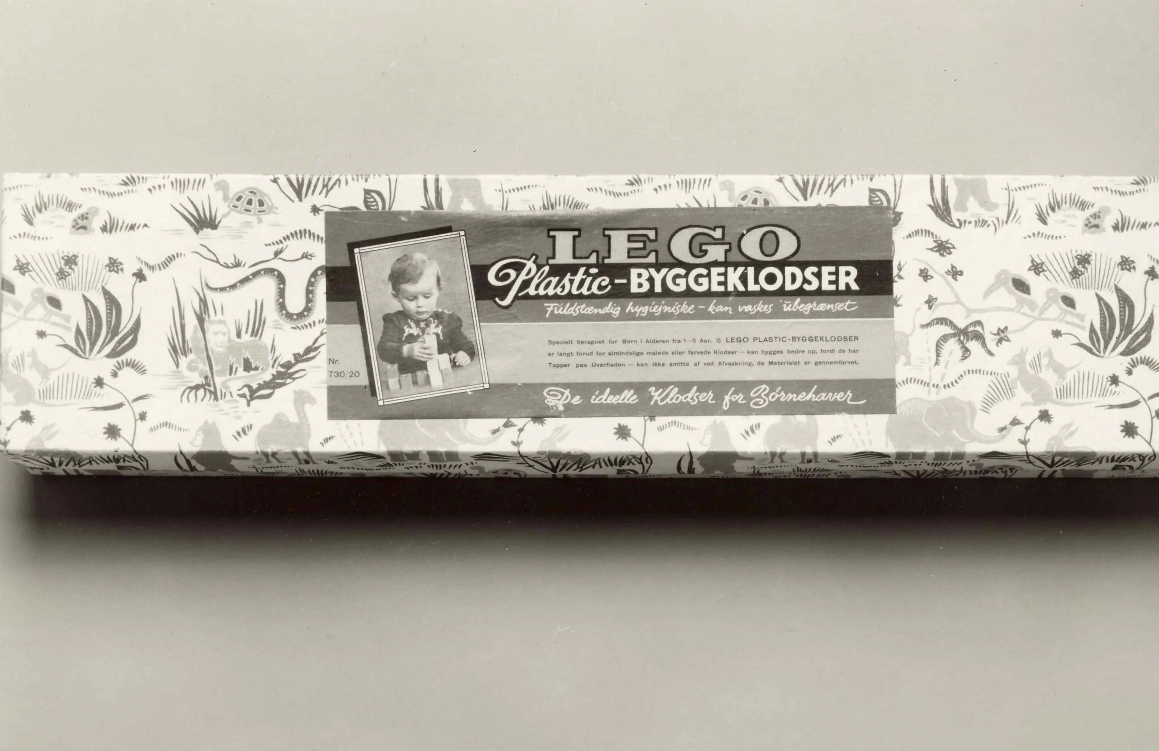 A box of LEGO plastic building bricks