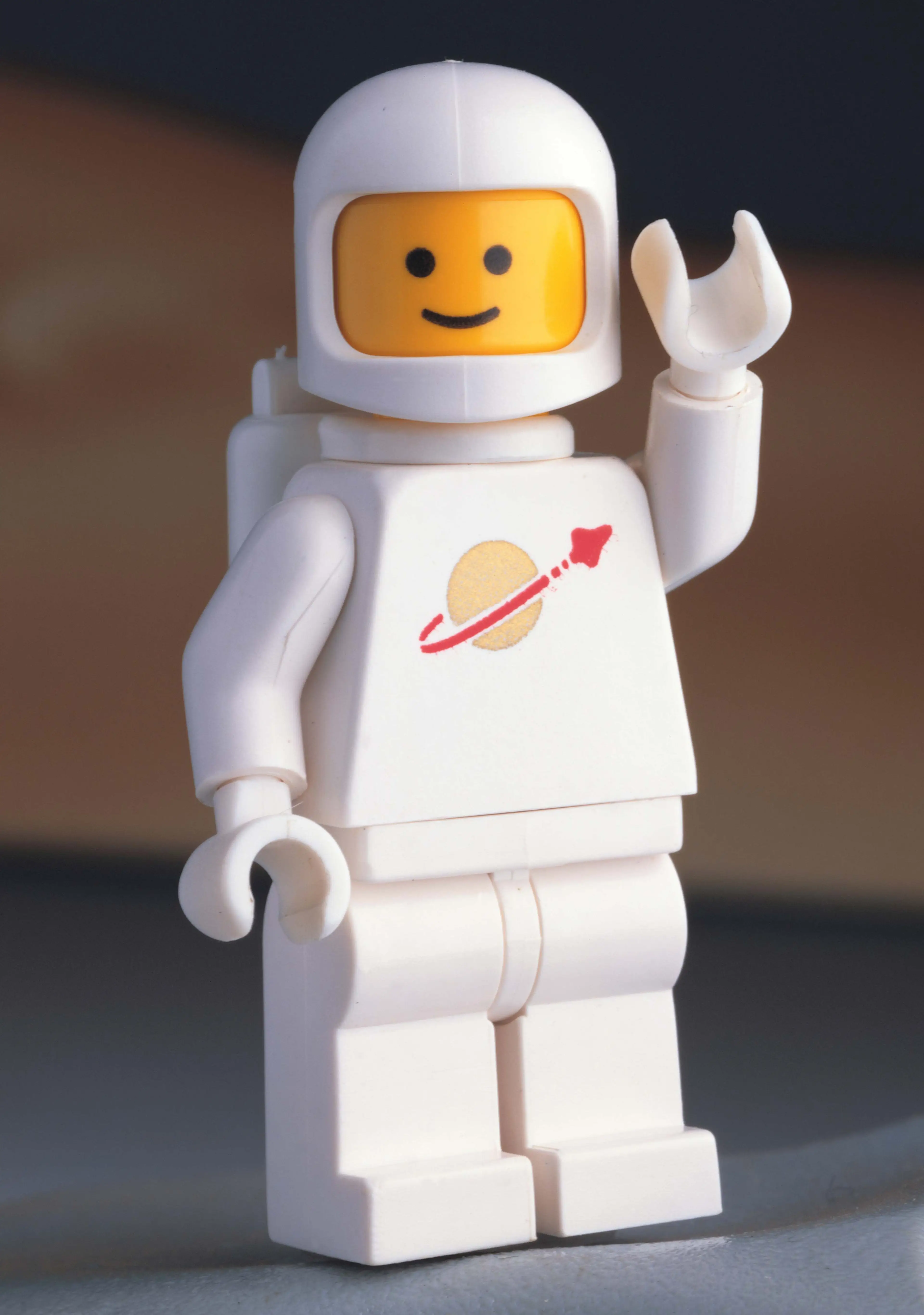 White LEGO Space minifigure