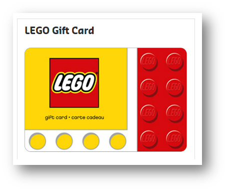 Shop LEGO® Gift Cards