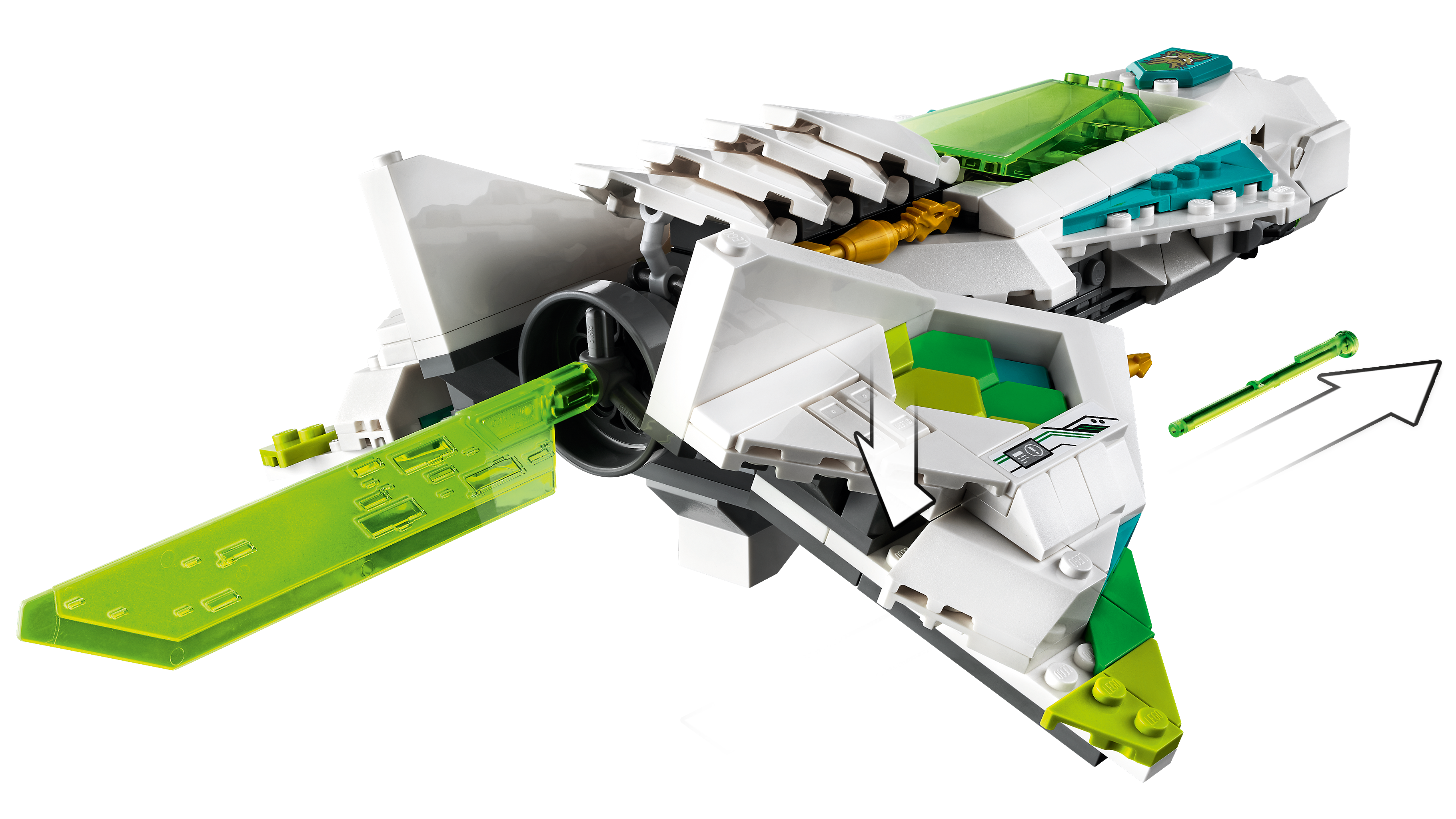White Dragon Horse Jet 80020 | Monkie Kid™ | Buy online at the