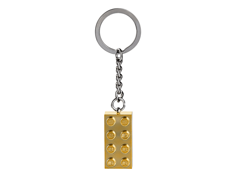 Le set LEGO 850808 Porte-clés brique LEGO dorée