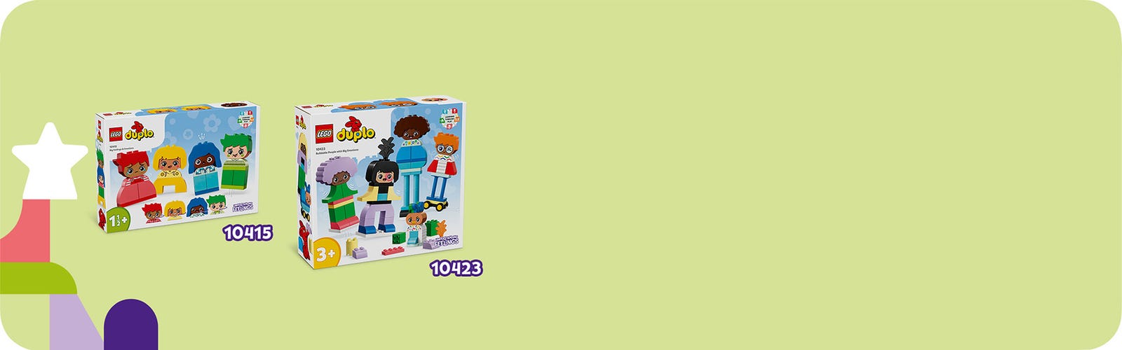LEGO 10423 Duplo Ma Ville Personnages à Construire aux Différentes  Émotions, 71 Briques de Construction avec 5 Personnages et 10 Visages,  Jouet à Construire, Cadeau pour Garçons et Filles Dès 3 Ans 