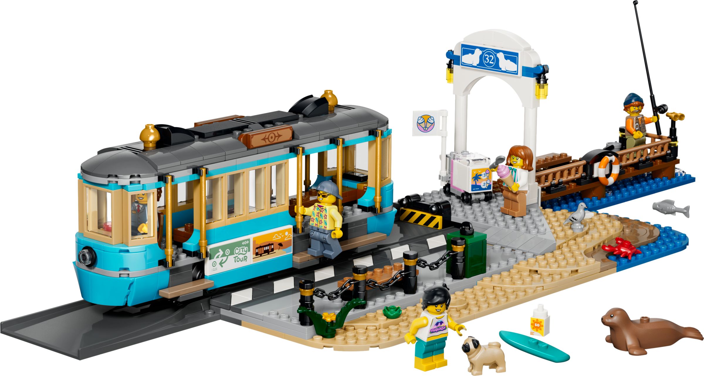 Set LEGO City 60506 Le tramway de bord de mer