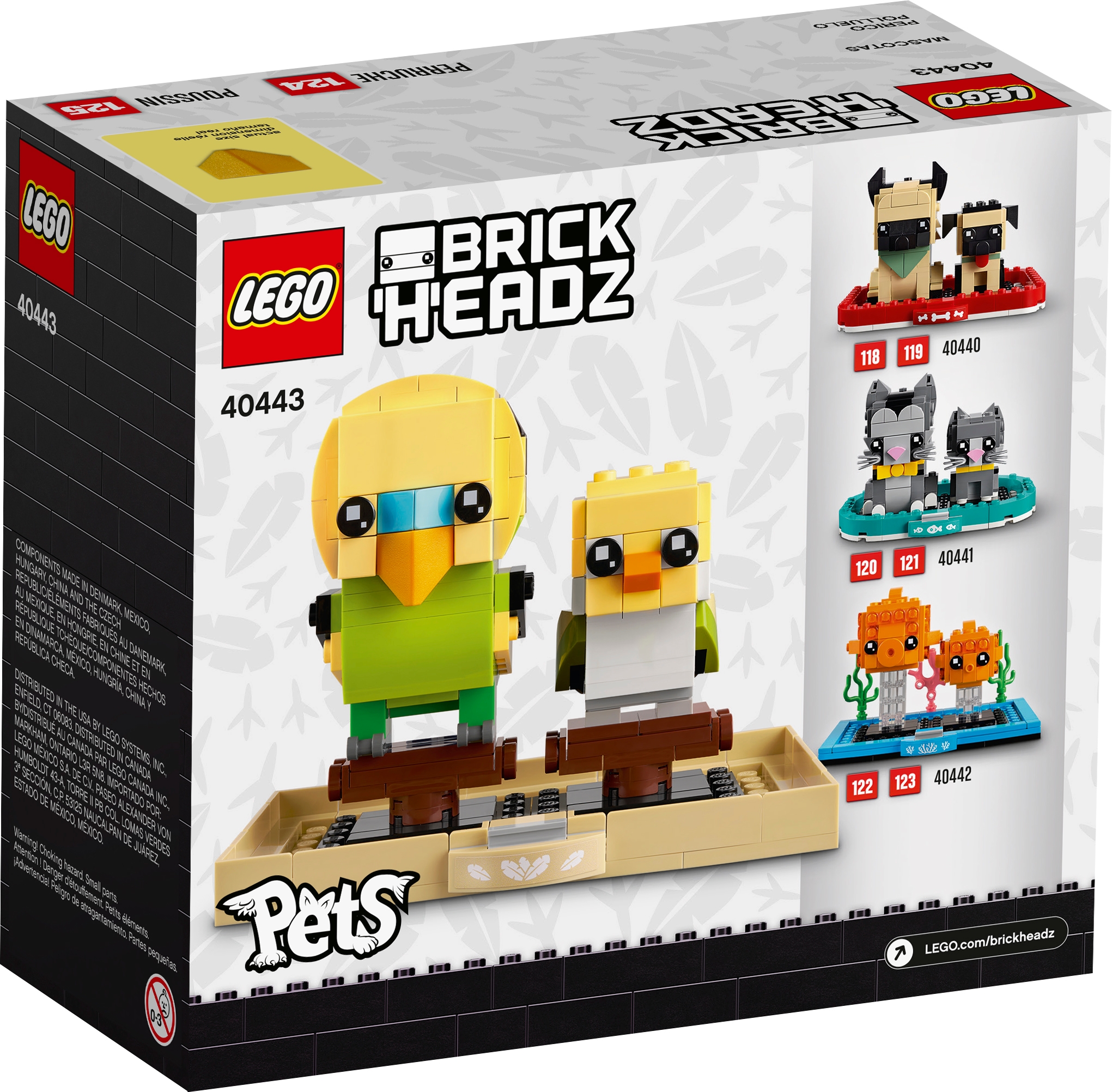 Budgie 40443 BNISB AU Brick Headz Details about   Lego Brickheadz Pets Birds 