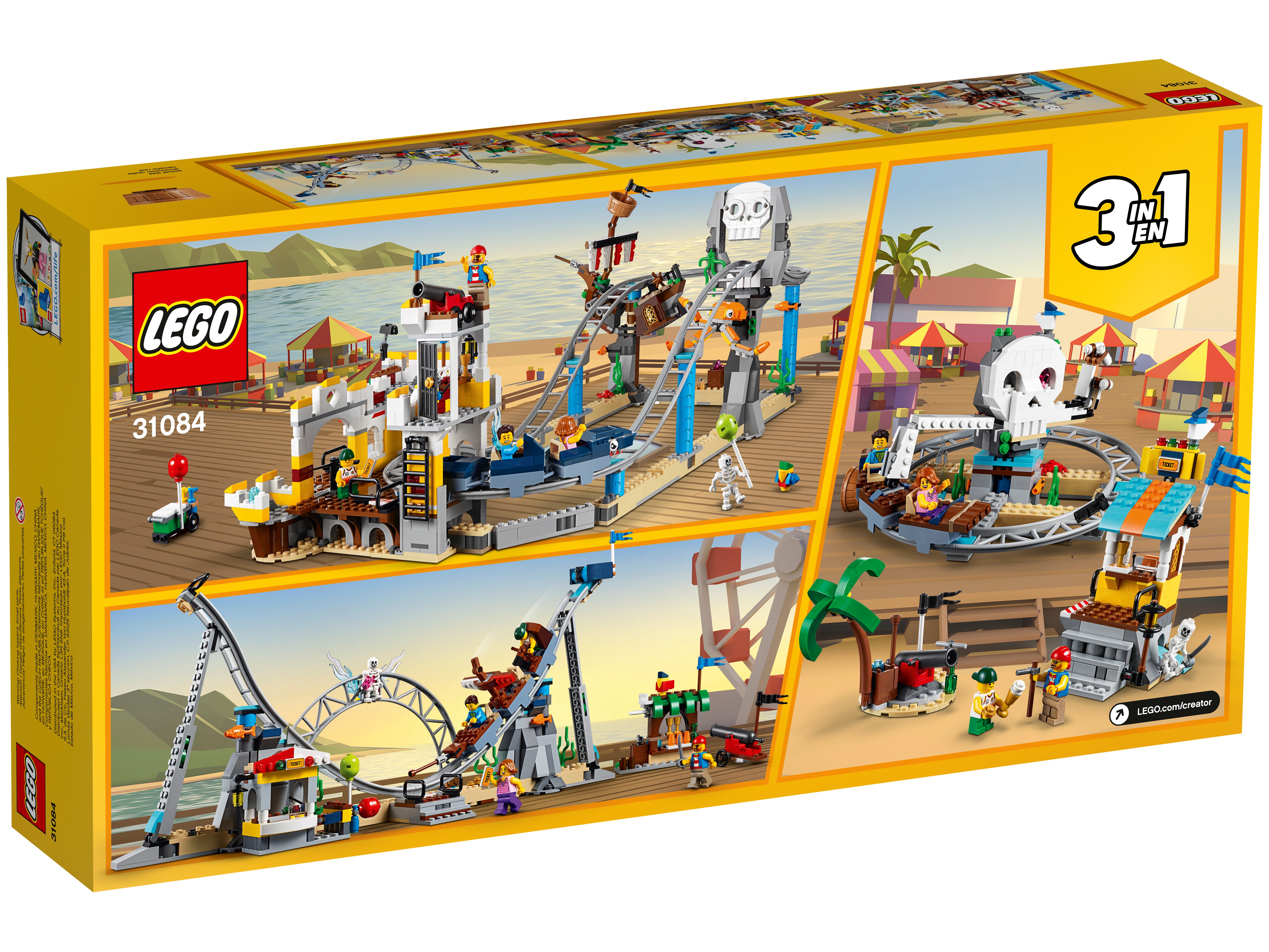 LEGO CREATOR 31084 pirati sulle montagne russe 3in1 Pirate Roller Coaster 